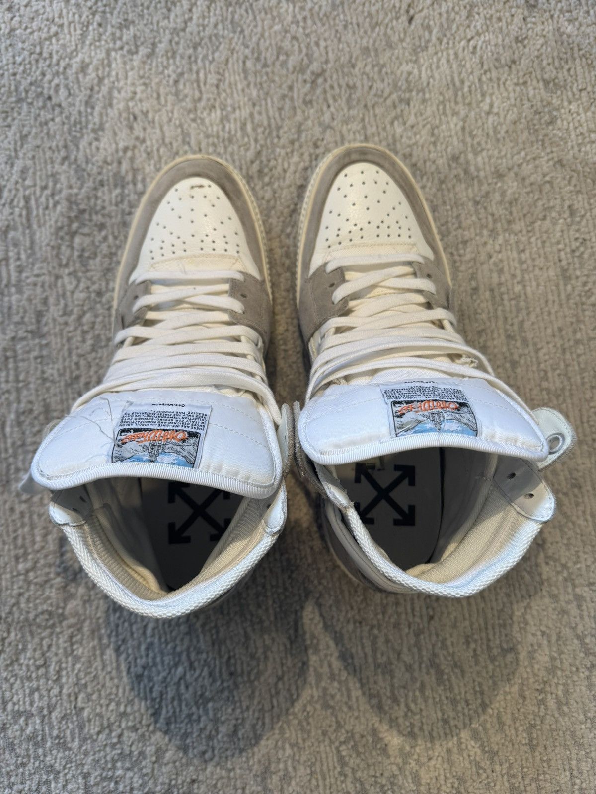 Off-White Off-White 'Off-Court 3.0' Distressed High-Tops - EU 43 Size US 10 / EU 43 - 3 Thumbnail