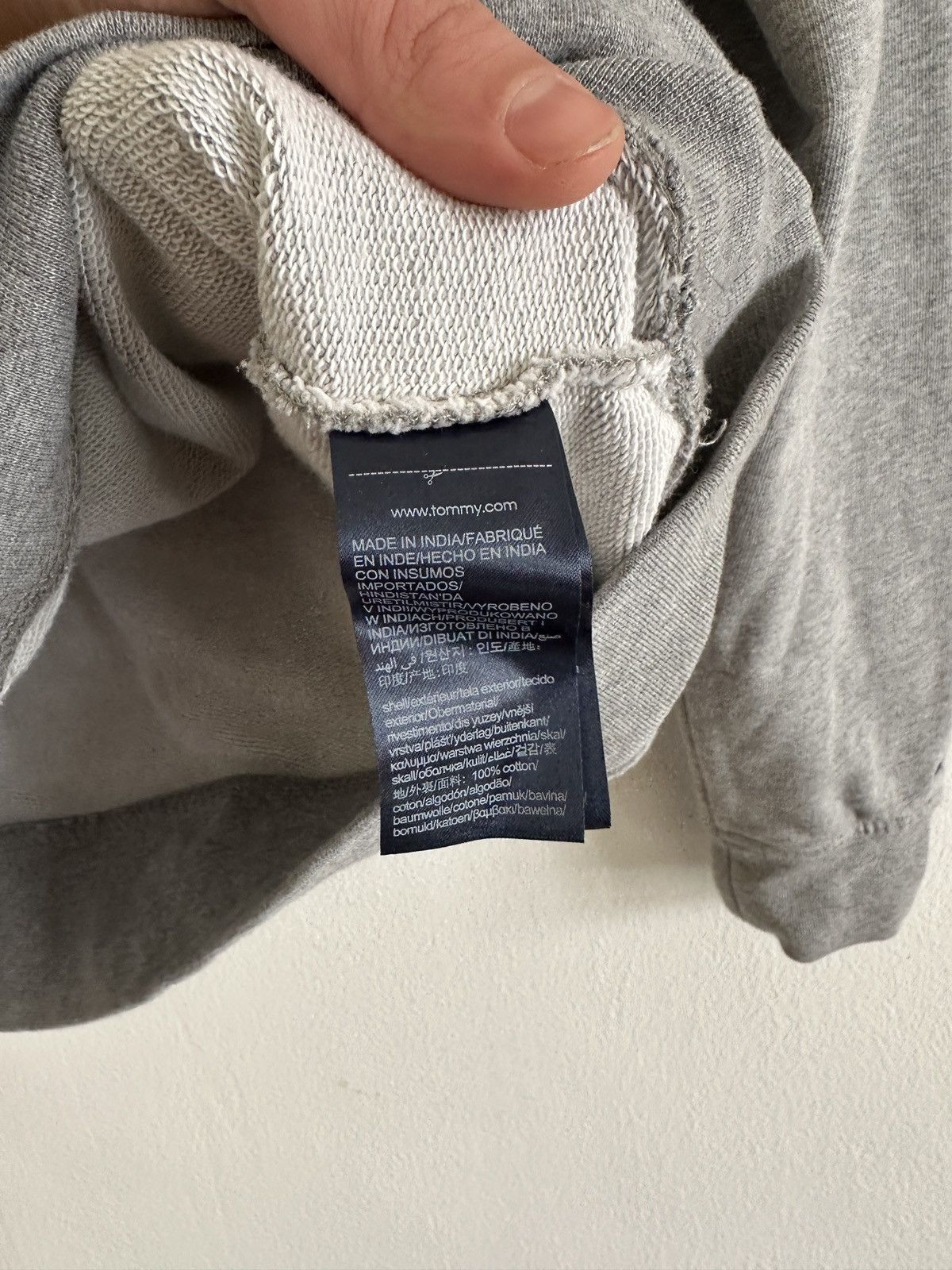 Tommy Hilfiger Tommy Hilfiger Gray Cotton Sweatshirt Size M Size US M / EU 48-50 / 2 - 6 Thumbnail