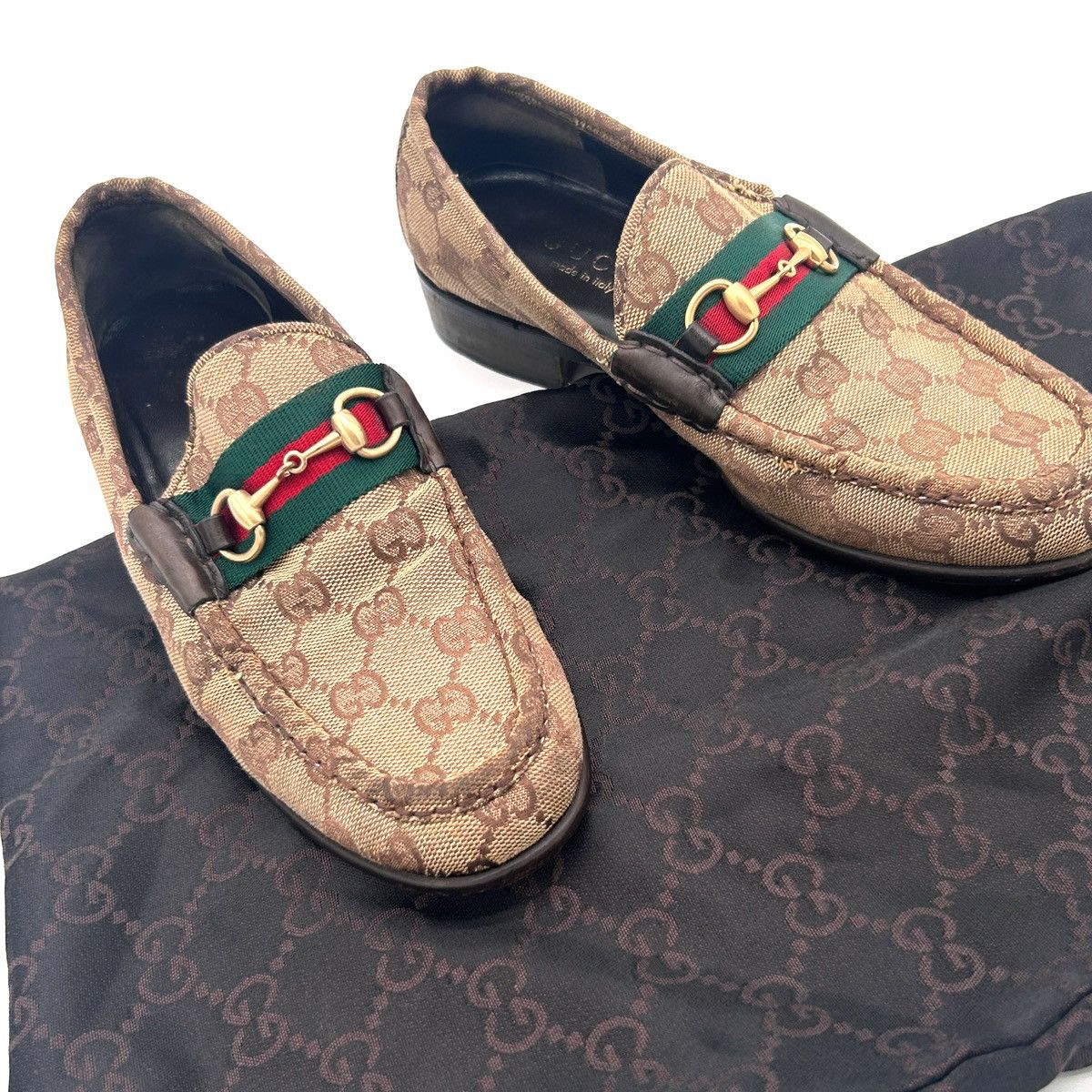Gucci Vintage Gucci Monogram Loafers (US 6.5) Size US 6.5 / IT 36.5 - 6 Thumbnail