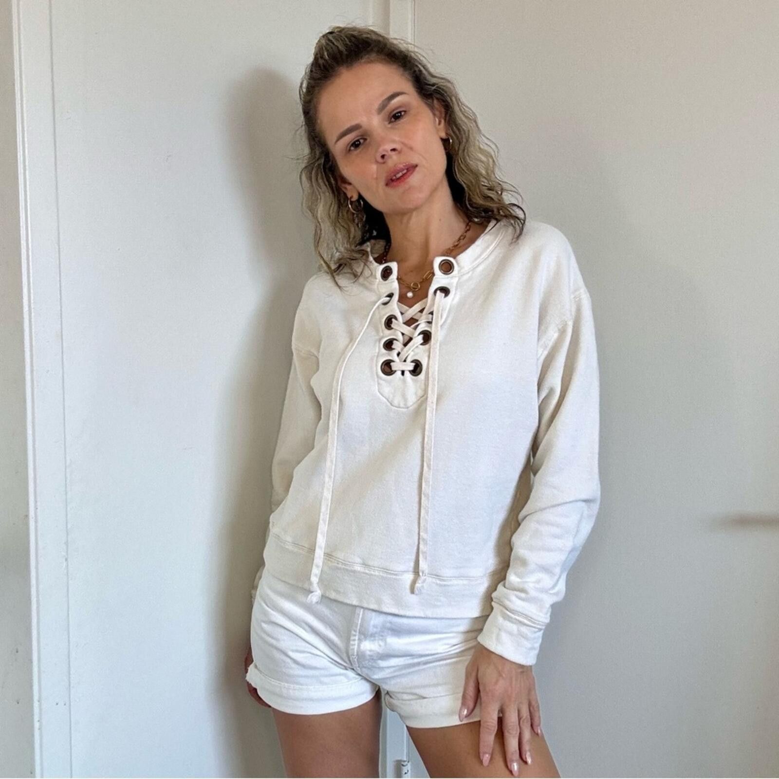 MOTHER MOTHER The Tieup Easy Sweatshirt Size S / US 4 / IT 40 - 1 Thumbnail