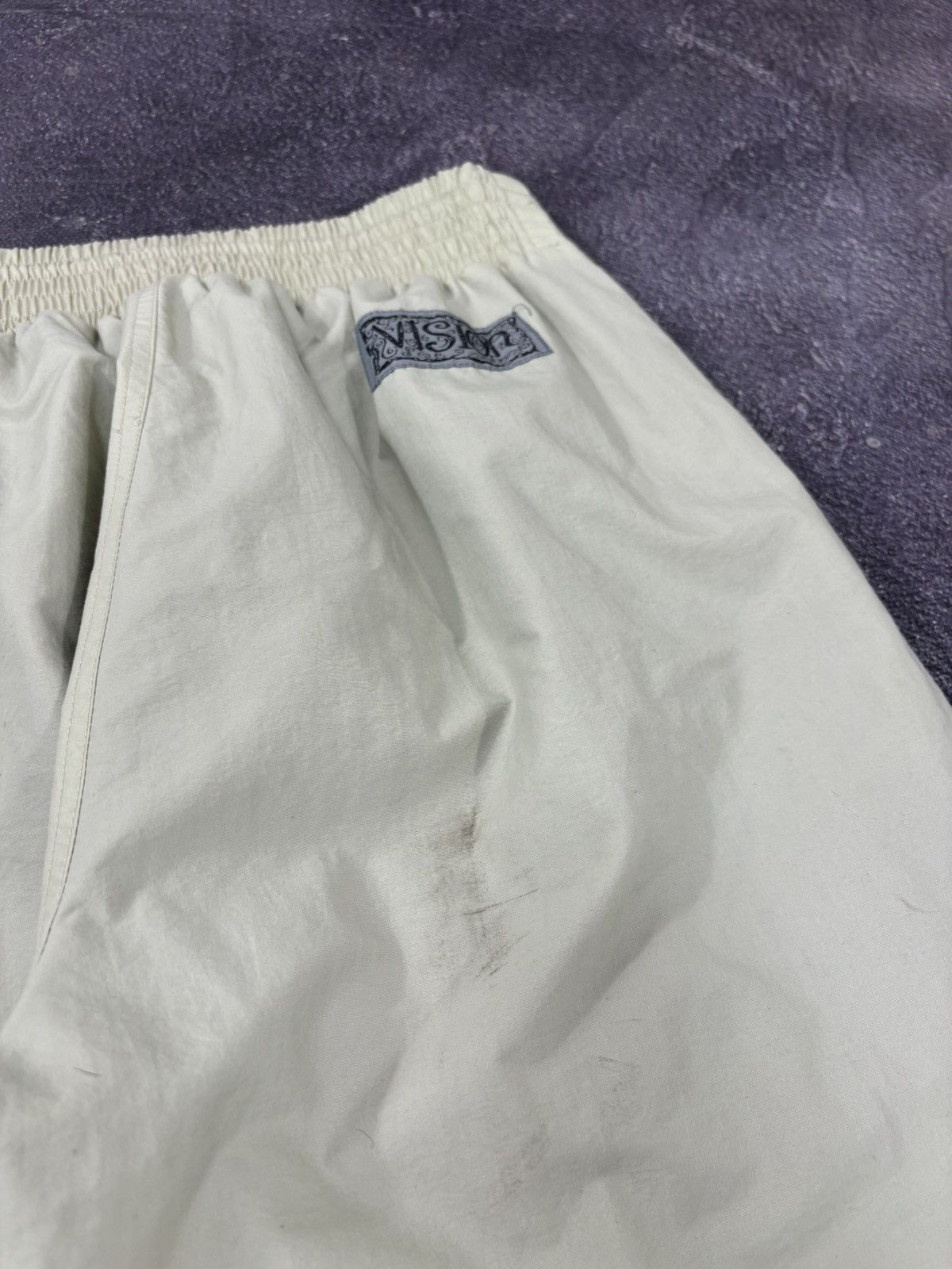 Japanese Brand Vintage Vision Y2K Beige Japanese Hype Baggy Nylon Pants Size US 34 / EU 50 - 19 Thumbnail