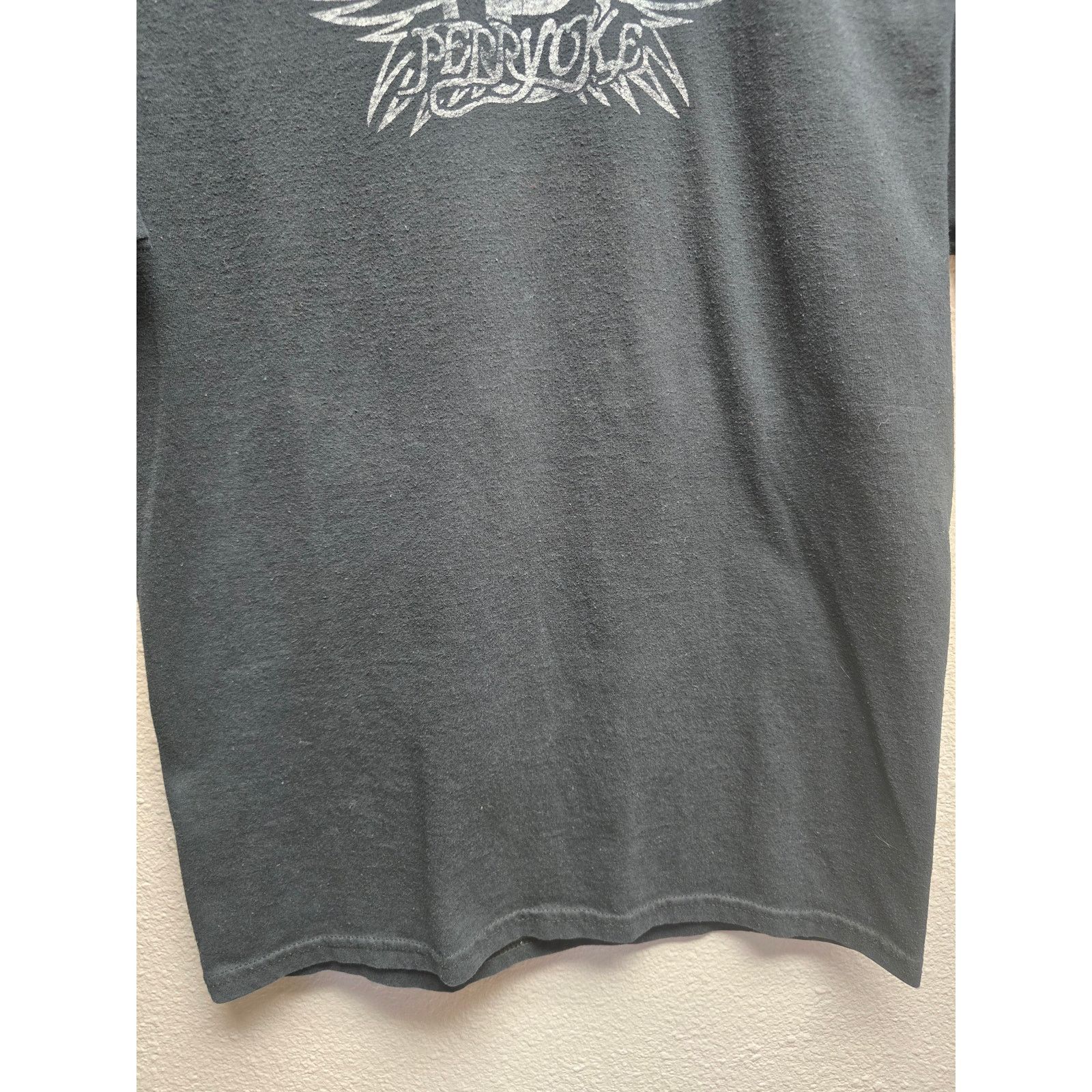 Jerzees Perryoke Shirt Sing With Me Black Tee Winged Star Graphic M Size US M / EU 48-50 / 2 - 4 Thumbnail
