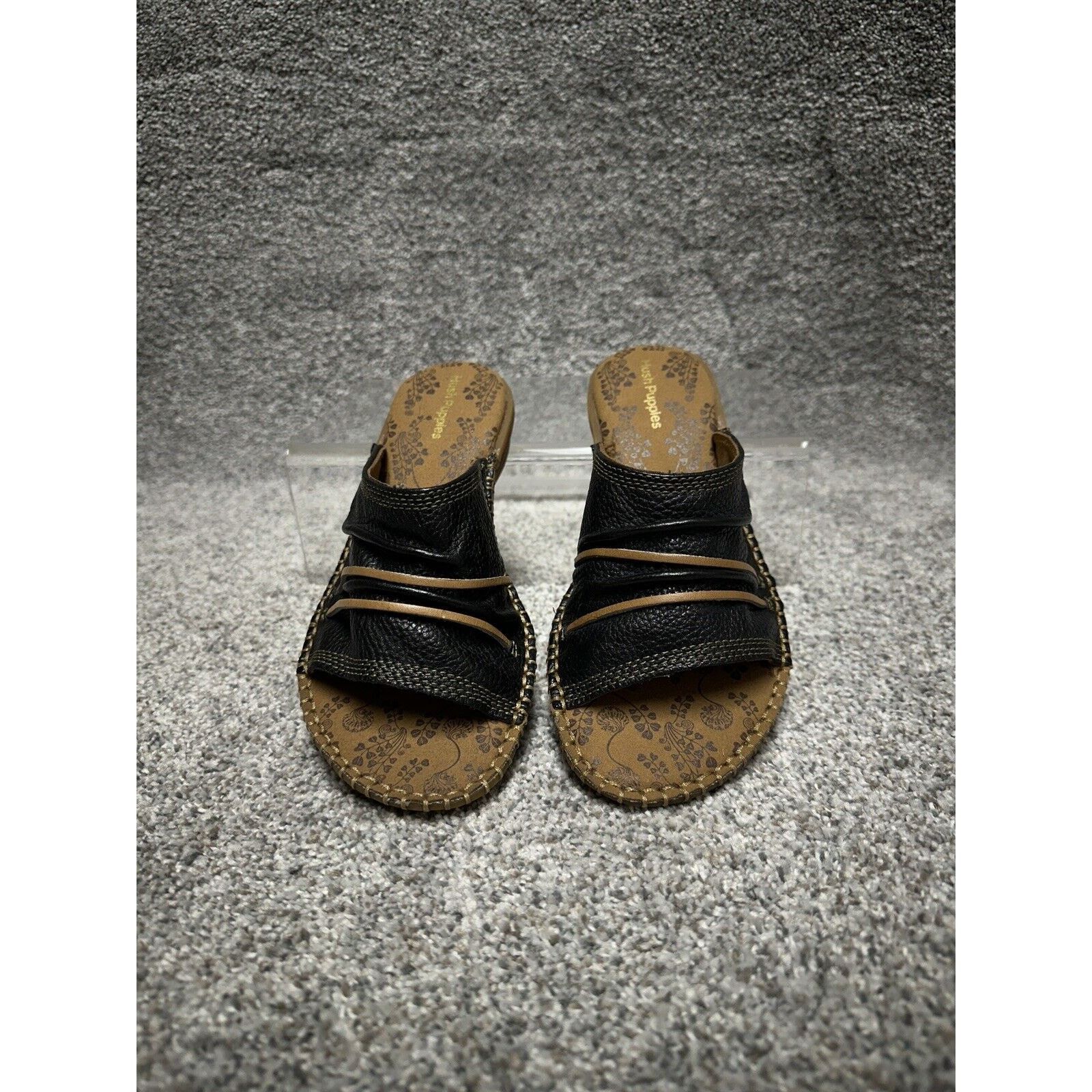 Hush Puppies Hush Puppies Leather Slides Womens 8.5 Y2K Chunky Wedge Size US 8.5 / IT 38.5 - 5 Thumbnail