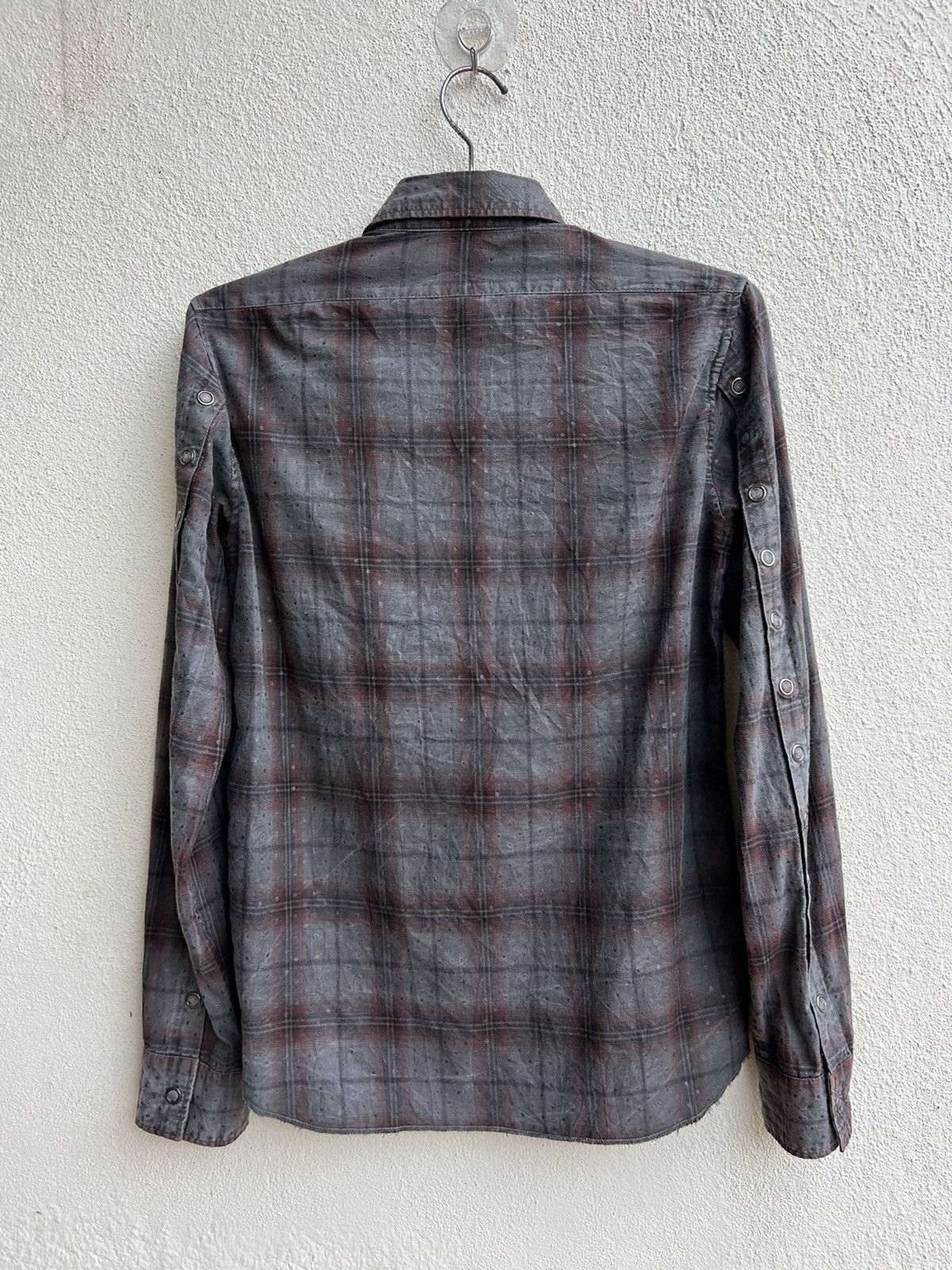 20471120 Vintage Paranoid Japan Blink Dot Bondage Flannel Shirt Size US S / EU 44-46 / 1 - 16 Thumbnail