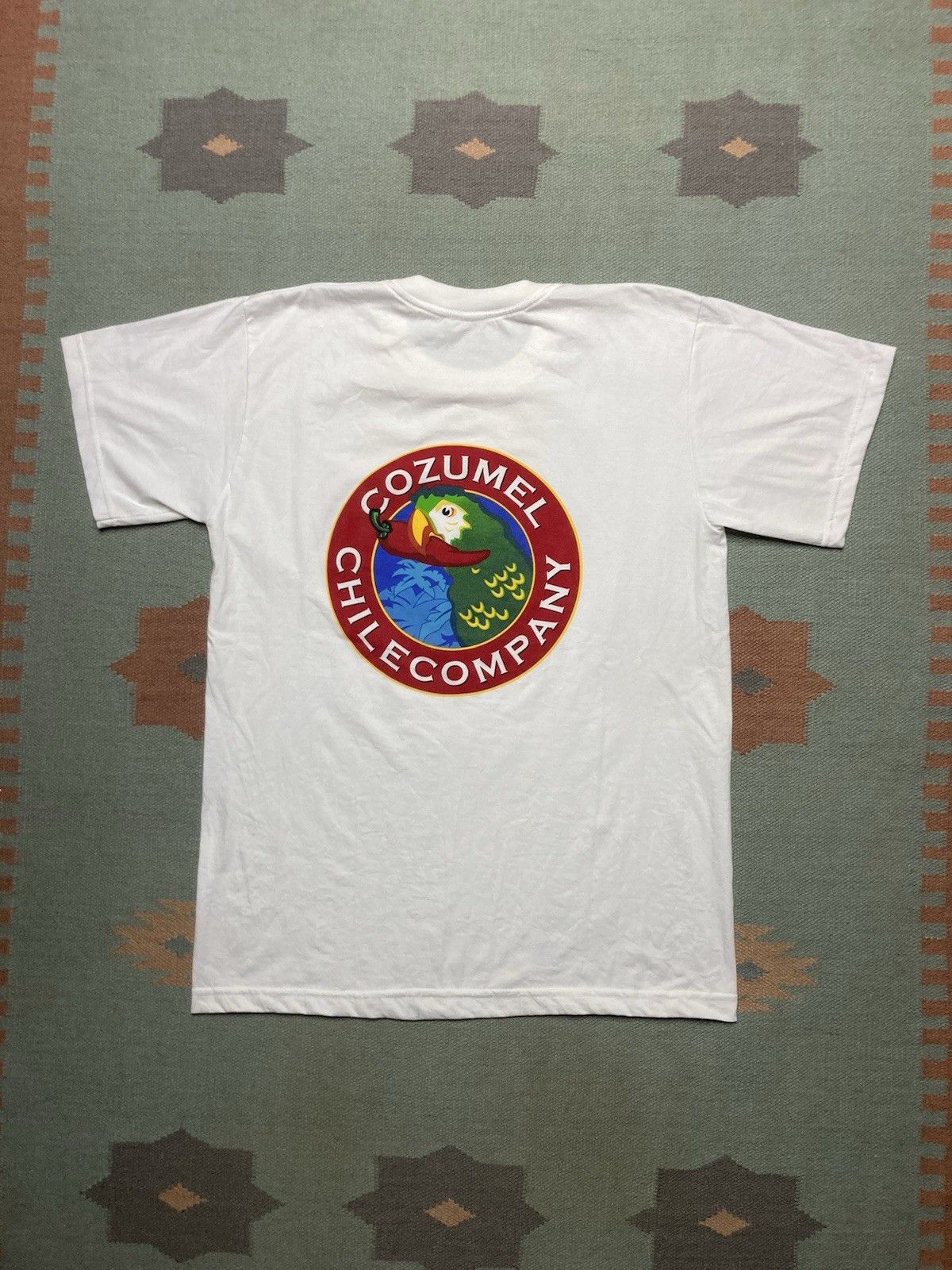 Vintage 90s t shirt Cozumel Chile Company pepper parrot Mexico XL Size US XL / EU 56 / 4 - 1 Thumbnail