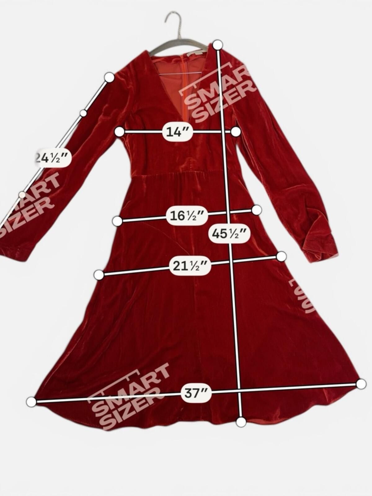 Stella McCartney Stella McCartney Velvet Dress IT44 Bordeaux Silk V Neck Size XL / US 12-14 / IT 48-50 - 8 Thumbnail
