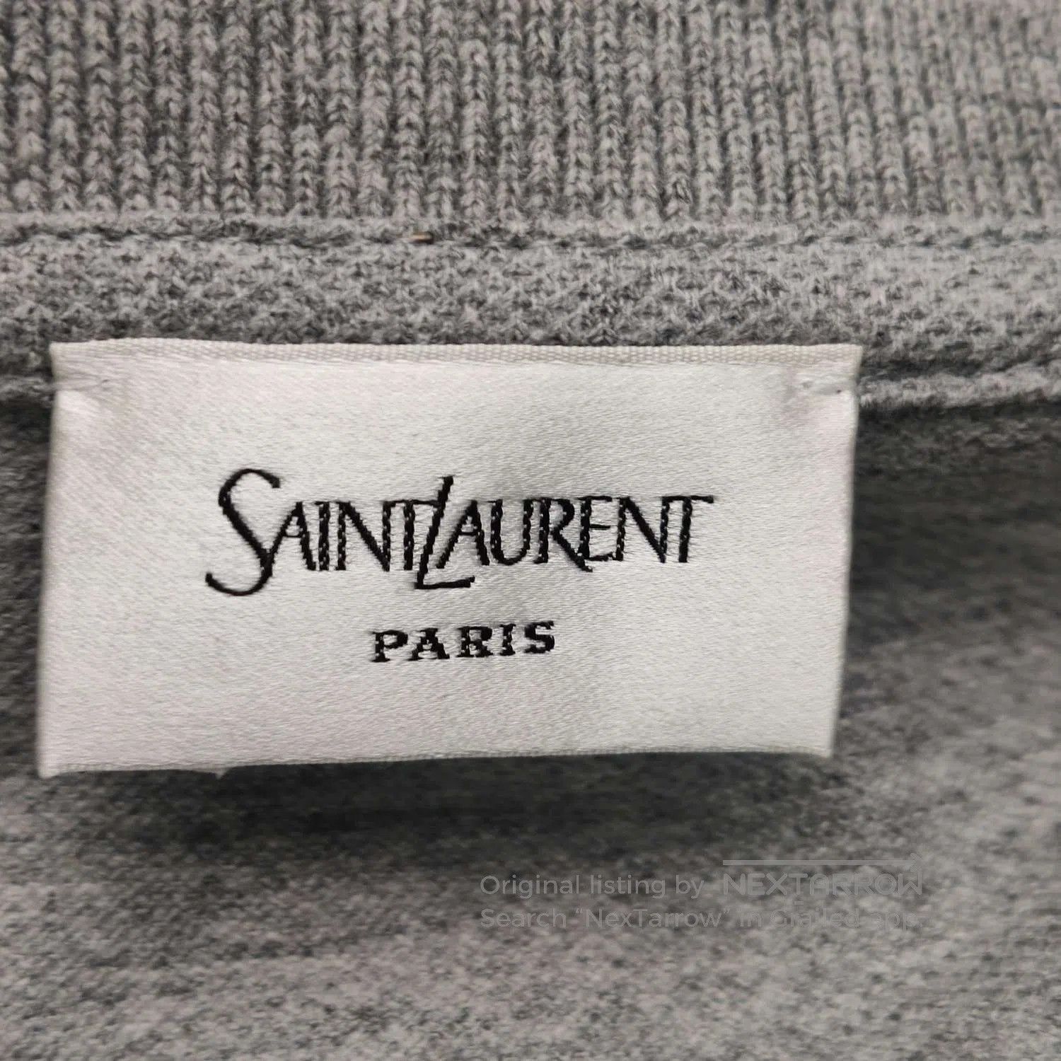Saint Laurent Paris Saint Laurent YSL Logo Crewneck Short. Size US L / EU 52-54 / 3 - 4 Thumbnail
