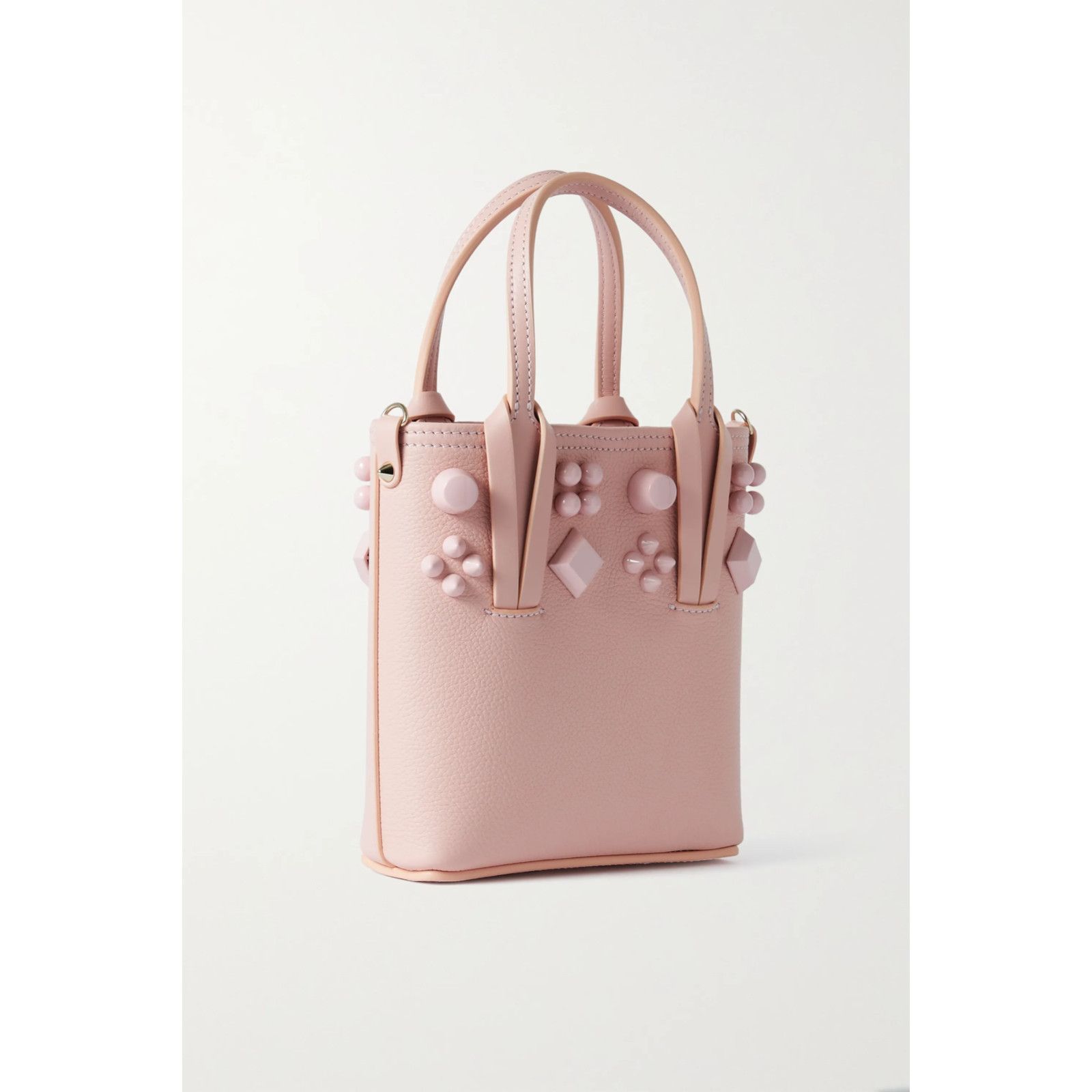Christian Louboutin Christian Louboutin Stud Calf Leather Tote Crossbody Bag Size ONE SIZE - 7 Thumbnail