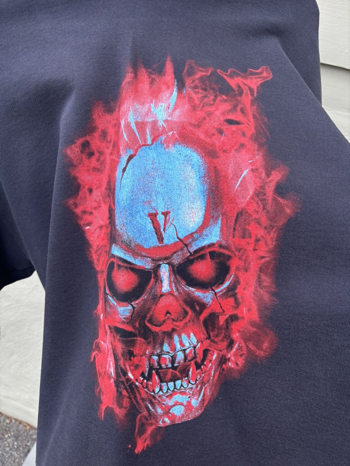 Vlone Vlone flame skull hoodie Size US L / EU 52-54 / 3 - 3 Thumbnail