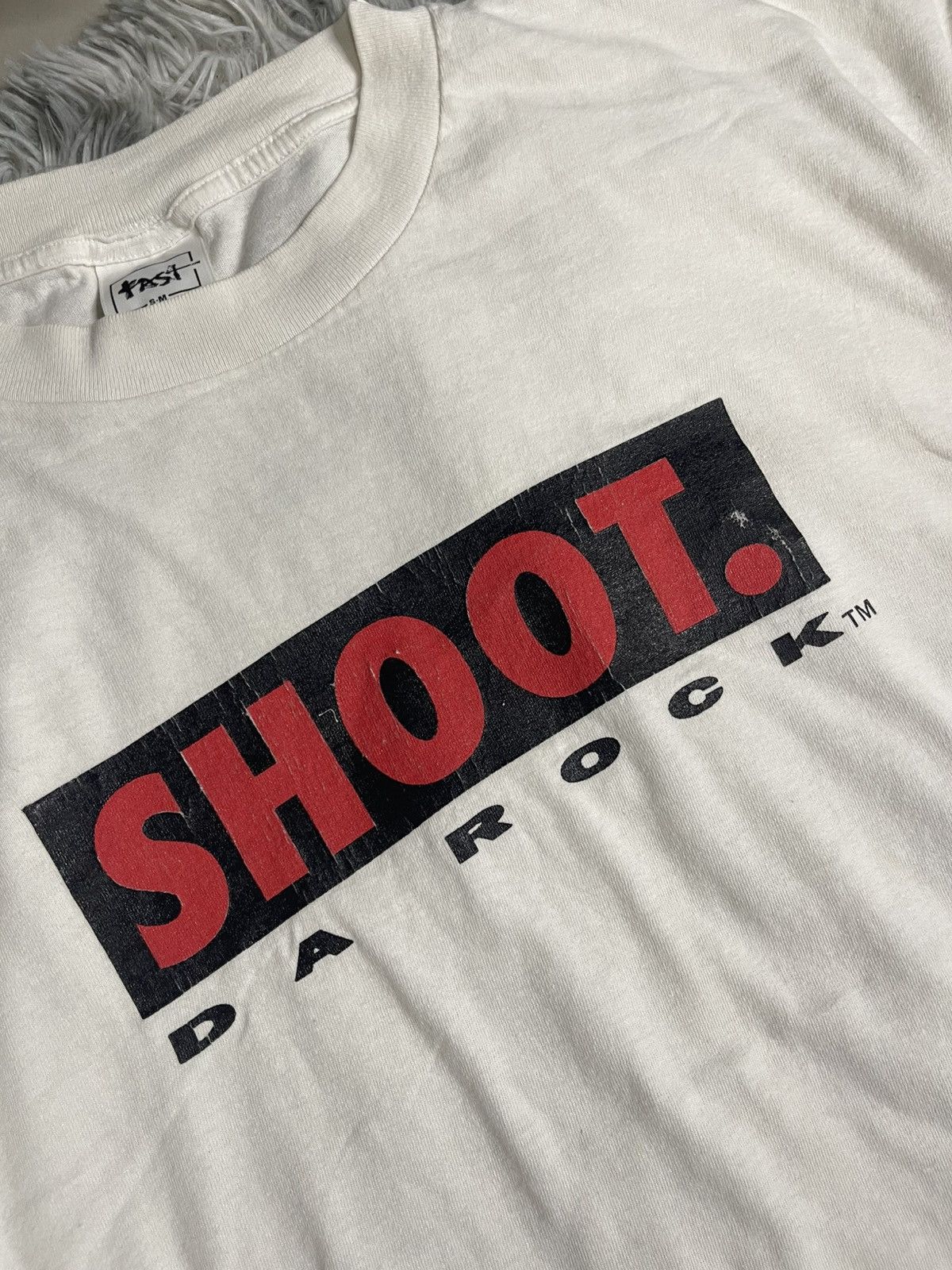 Vintage RARE 90s Da Rock Zone Shoot Streetwear Graphic Tee Size US XL / EU 56 / 4 - 4 Thumbnail