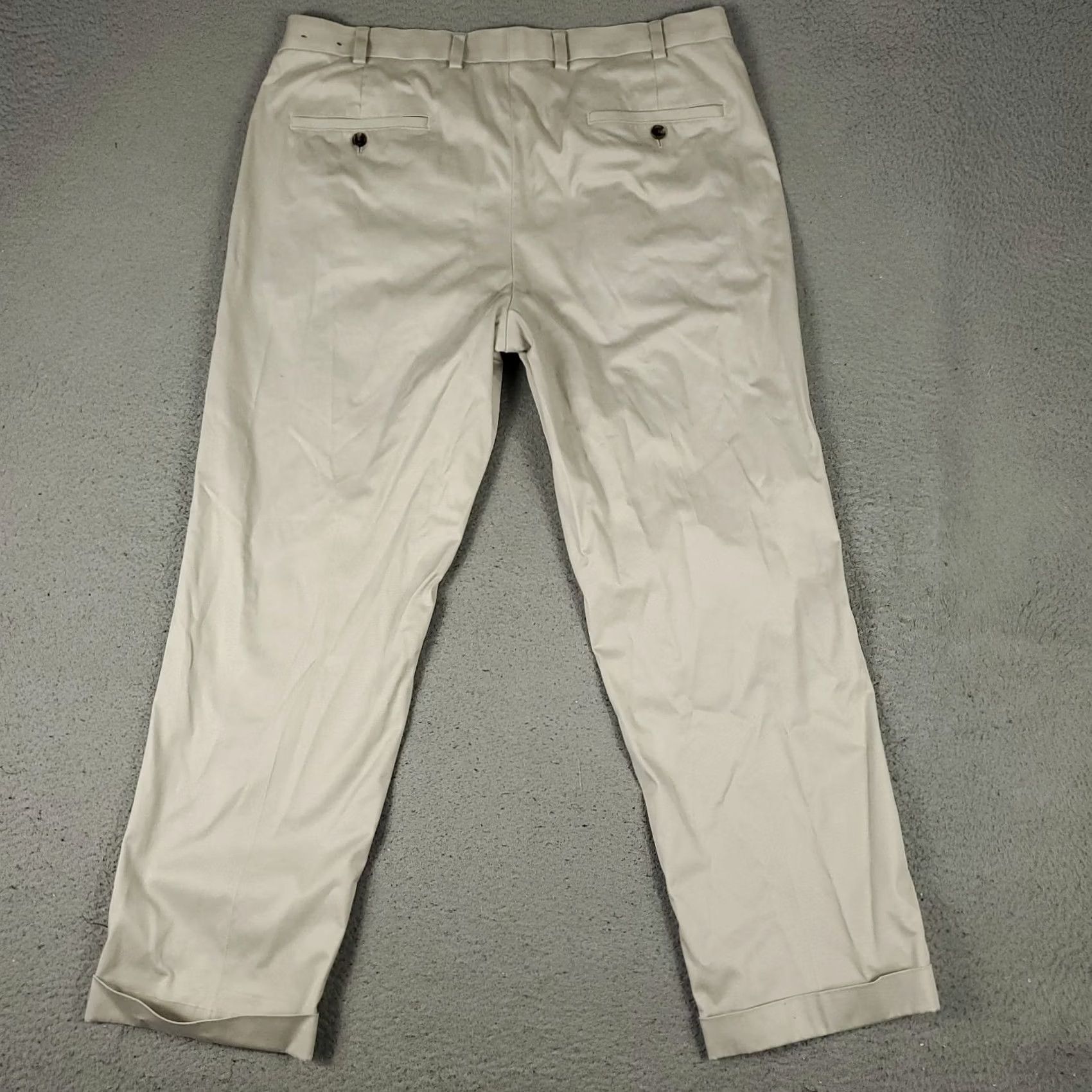 Brooks Brothers Brooks Brothers Pants Mens Size 38x30 Beige Elliot Pleated Chino Trousers Size US 38 / EU 54 - 7 Thumbnail