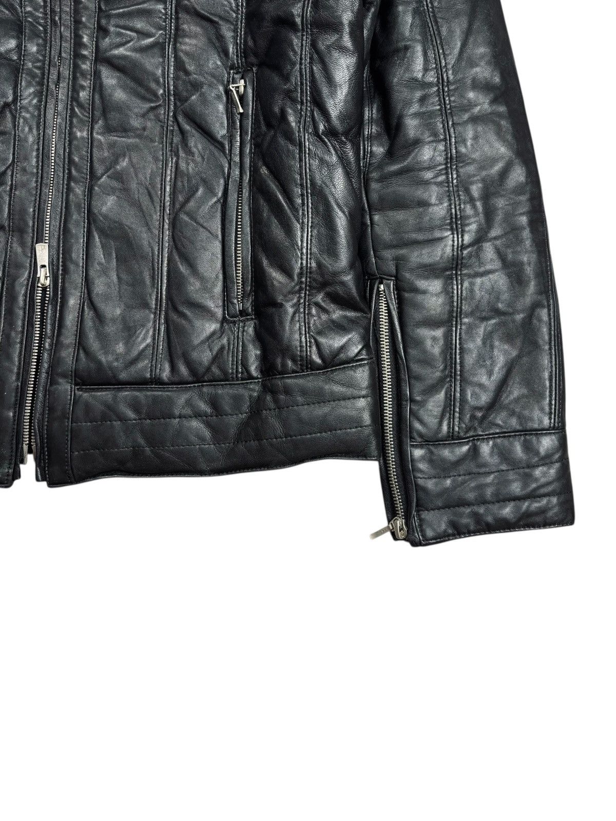 Yasuyuki Ishii 2000s Maniac Works - Excella Zips Rider Leather Jacket Size US M / EU 48-50 / 2 - 7 Thumbnail