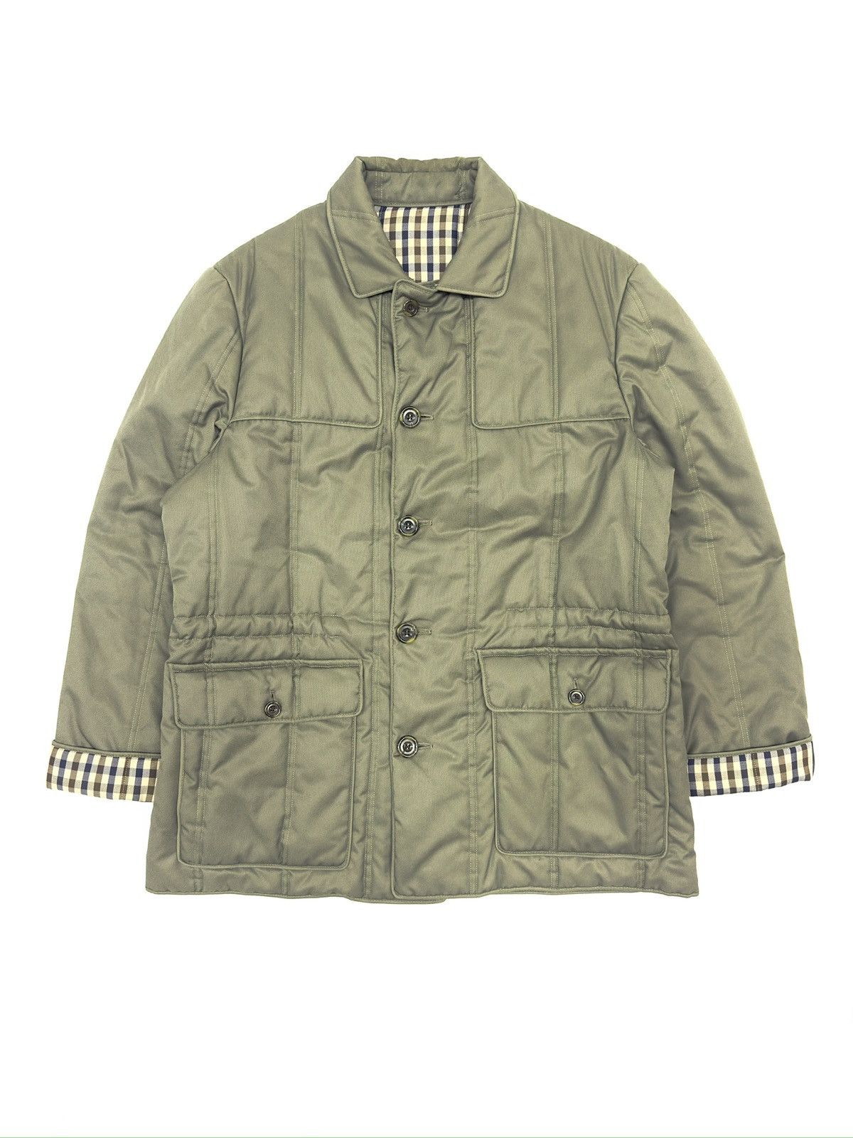 Aquascutum Vintage Aquascutum Quilted York Club Checkered Jacket Size US M / EU 48-50 / 2 - 1 Thumbnail