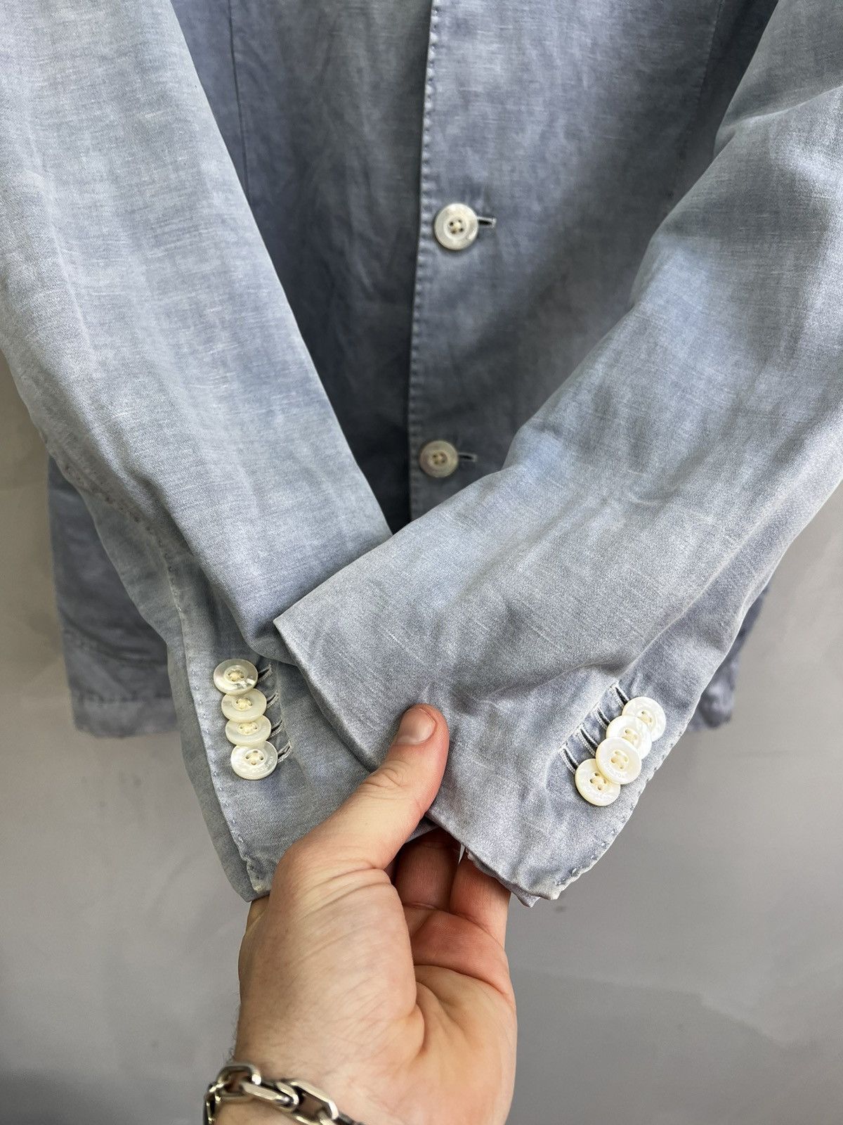 Boglioli WASHED BLUE Boglioli Blazer Suit Lino/cotton Slim Siz 46 S Size US S / EU 44-46 / 1 - 8 Thumbnail