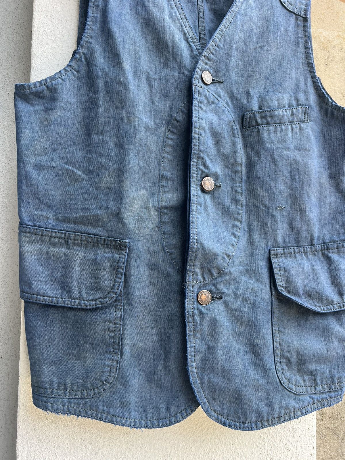 Momotaro Jeans Vintage Distressed Momotaro Denim Vest Jacket Size US M / EU 48-50 / 2 - 4 Thumbnail