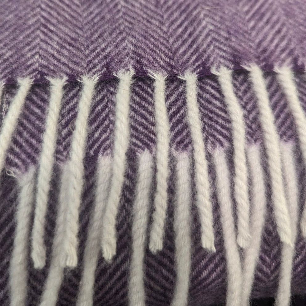 Other PRIA Lanificio Alfredo Biella Purple Cashmere Scarf Size ONE SIZE - 3 Thumbnail