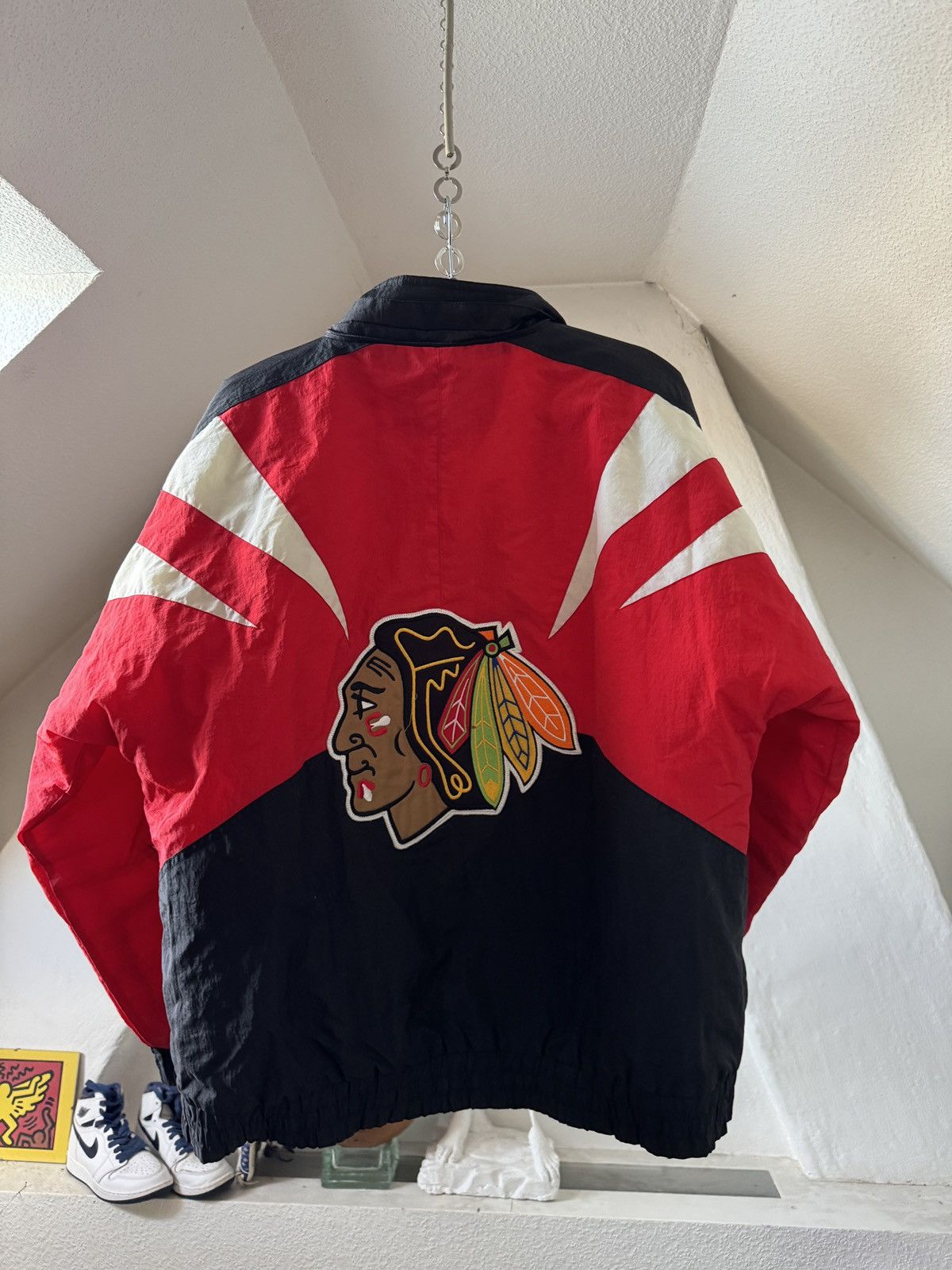 Apex One Rare 1990s Chicago Blackhawks Sharktooth Jacket by Apex One Size US L / EU 52-54 / 3 - 5 Thumbnail