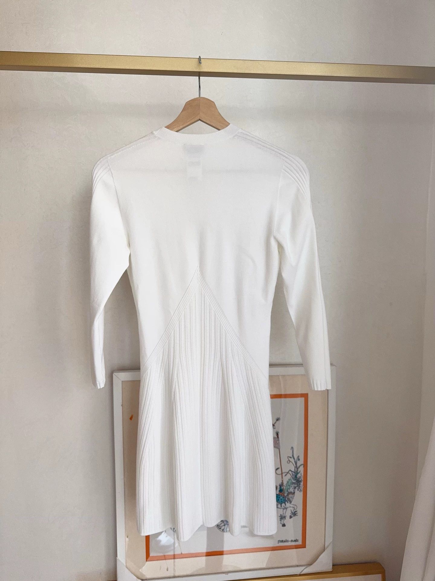 Chanel Chanel 24B White Cutout CC Knit Dress 34 Size XS / US 0-2 / IT 36-38 - 5 Thumbnail