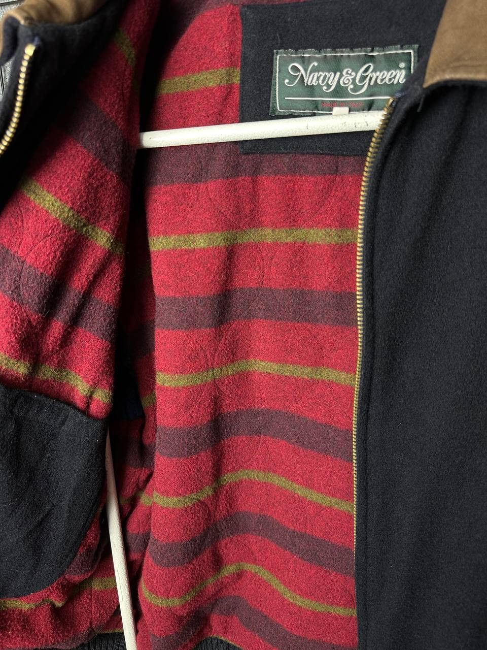 Vintage Vintage Navy&Green wool jacket 90s size Medium Size US M / EU 48-50 / 2 - 5 Thumbnail