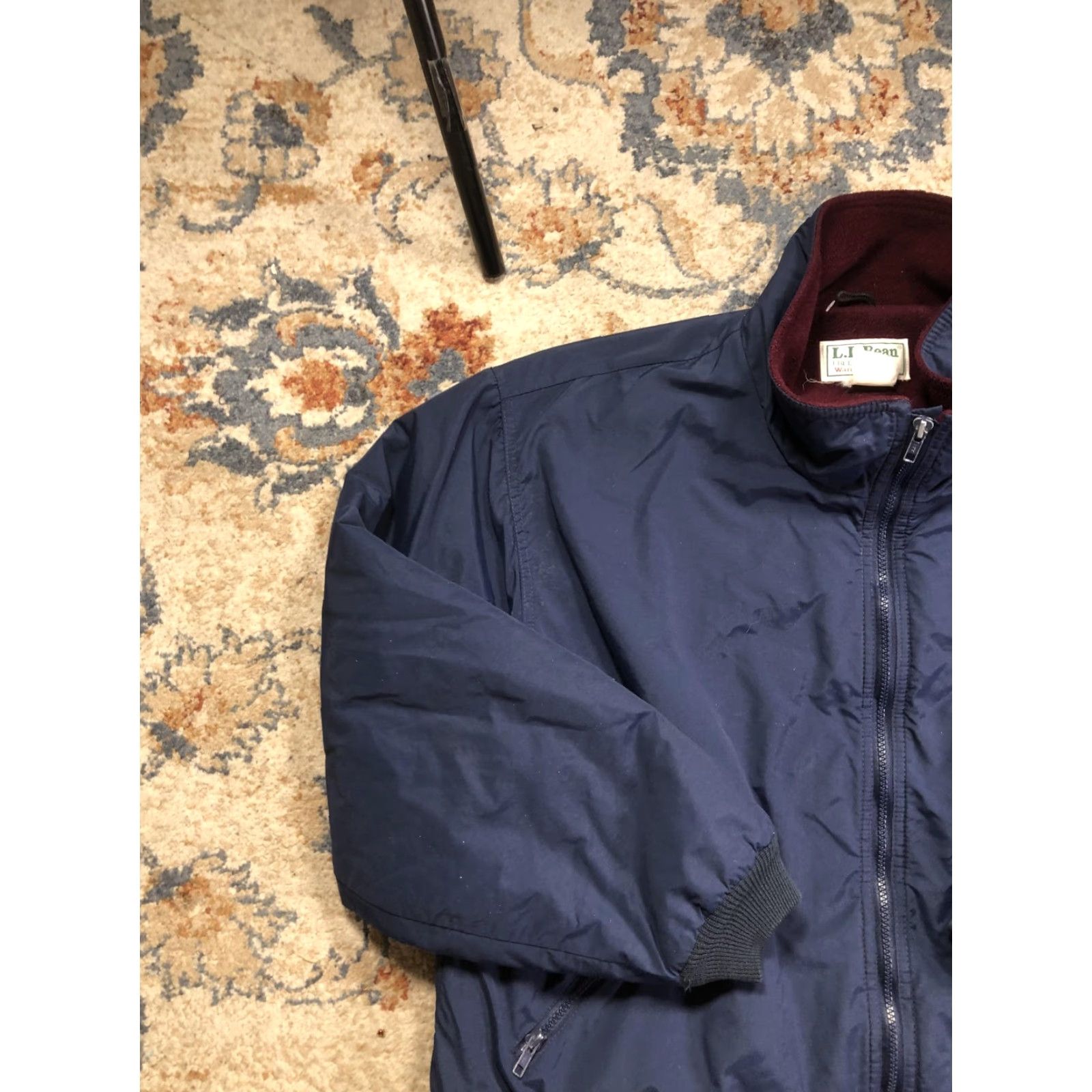 Vintage Vintage L.L.Bean Jacket Mens Large Blue Nylon Warm-up Bomber Windward Fleece 90s Size US L / EU 52-54 / 3 - 3 Thumbnail