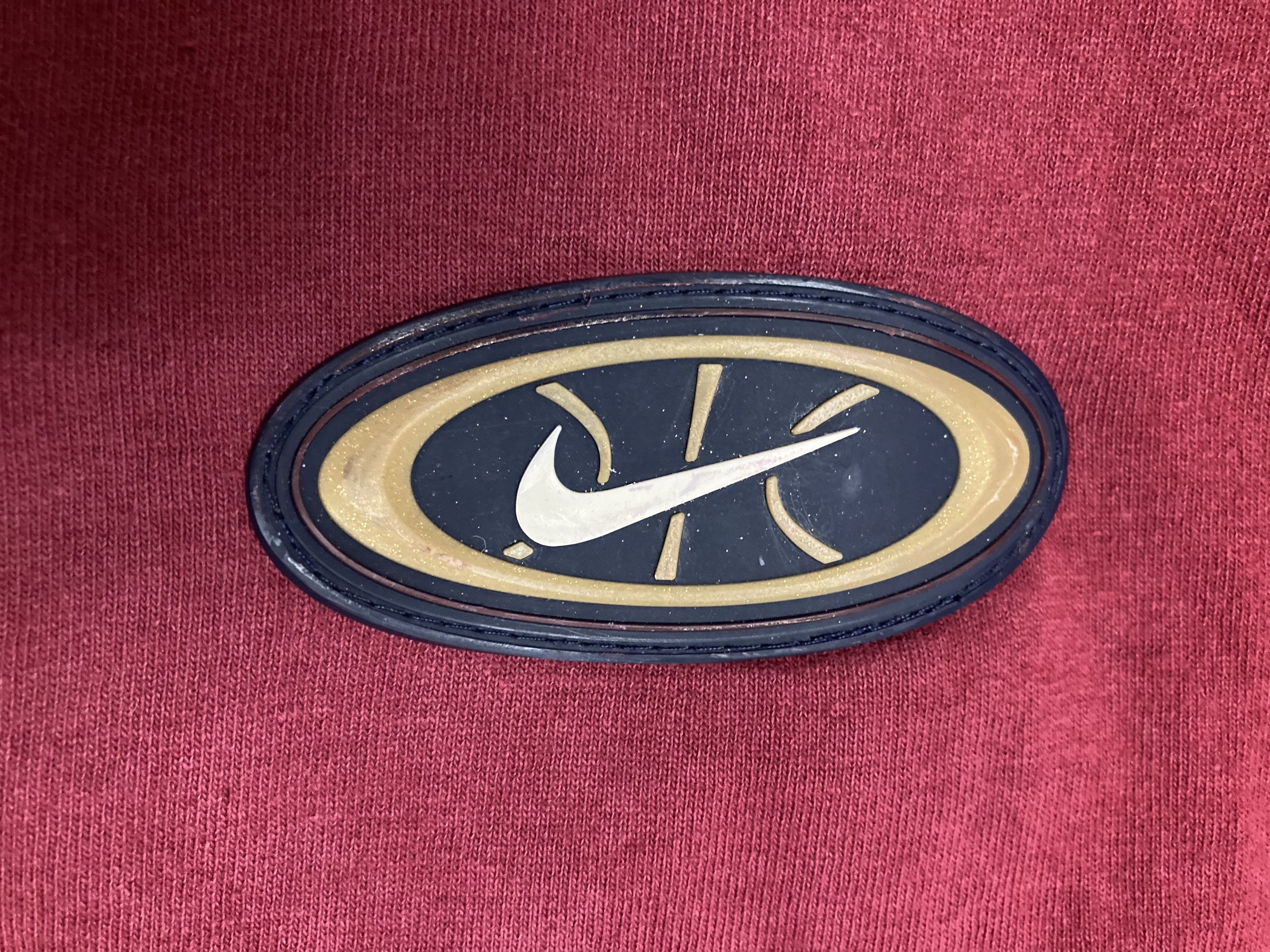 Nike × Vintage *Rare* Vintage 90s Nike Rubber Swoosh Logo Tee Size US L / EU 52-54 / 3 - 9 Thumbnail