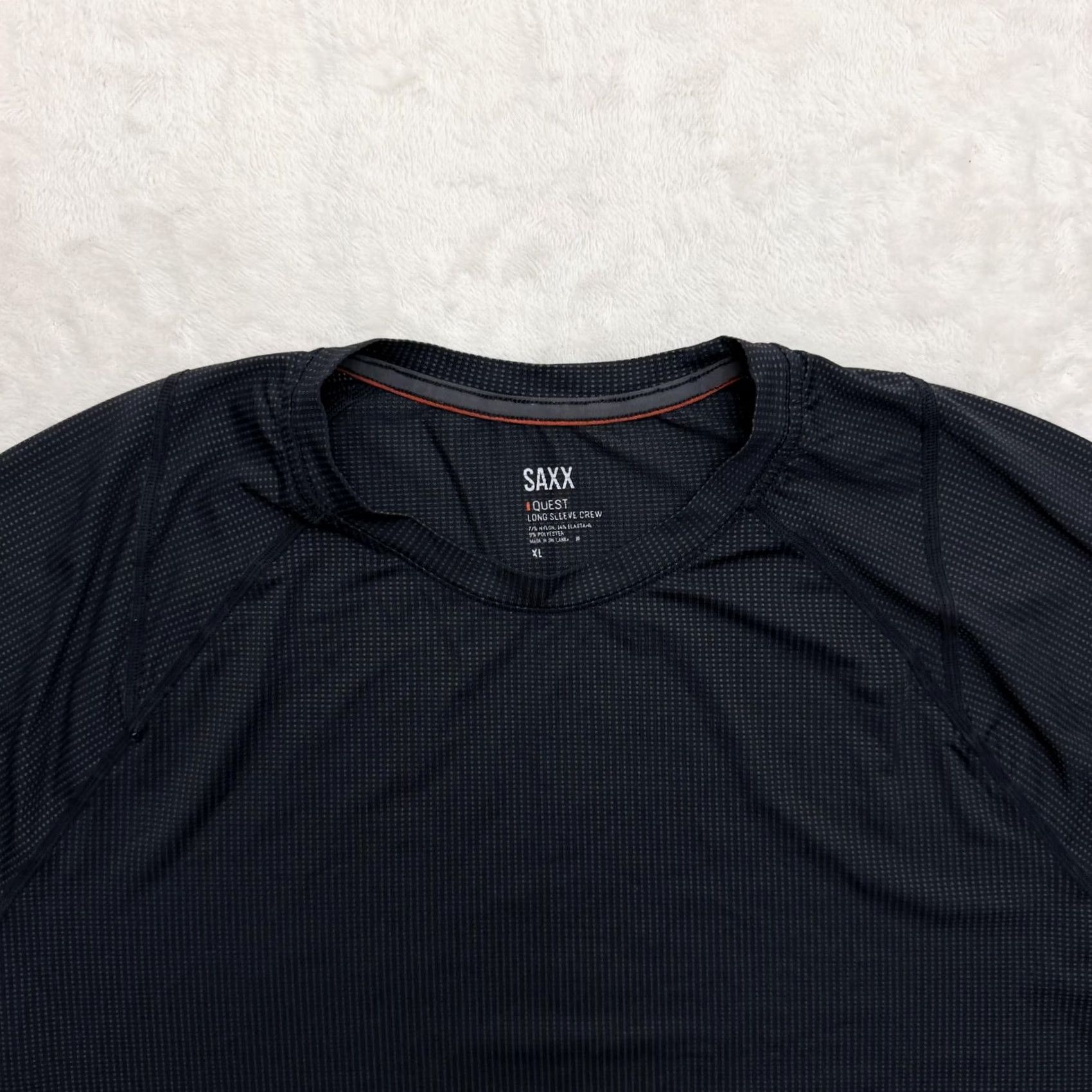 Vintage SAXX Quest Shirt Mens XL Black Long Sleeve Crew Performance Travel Base Layer Size US XL / EU 56 / 4 - 2 Thumbnail