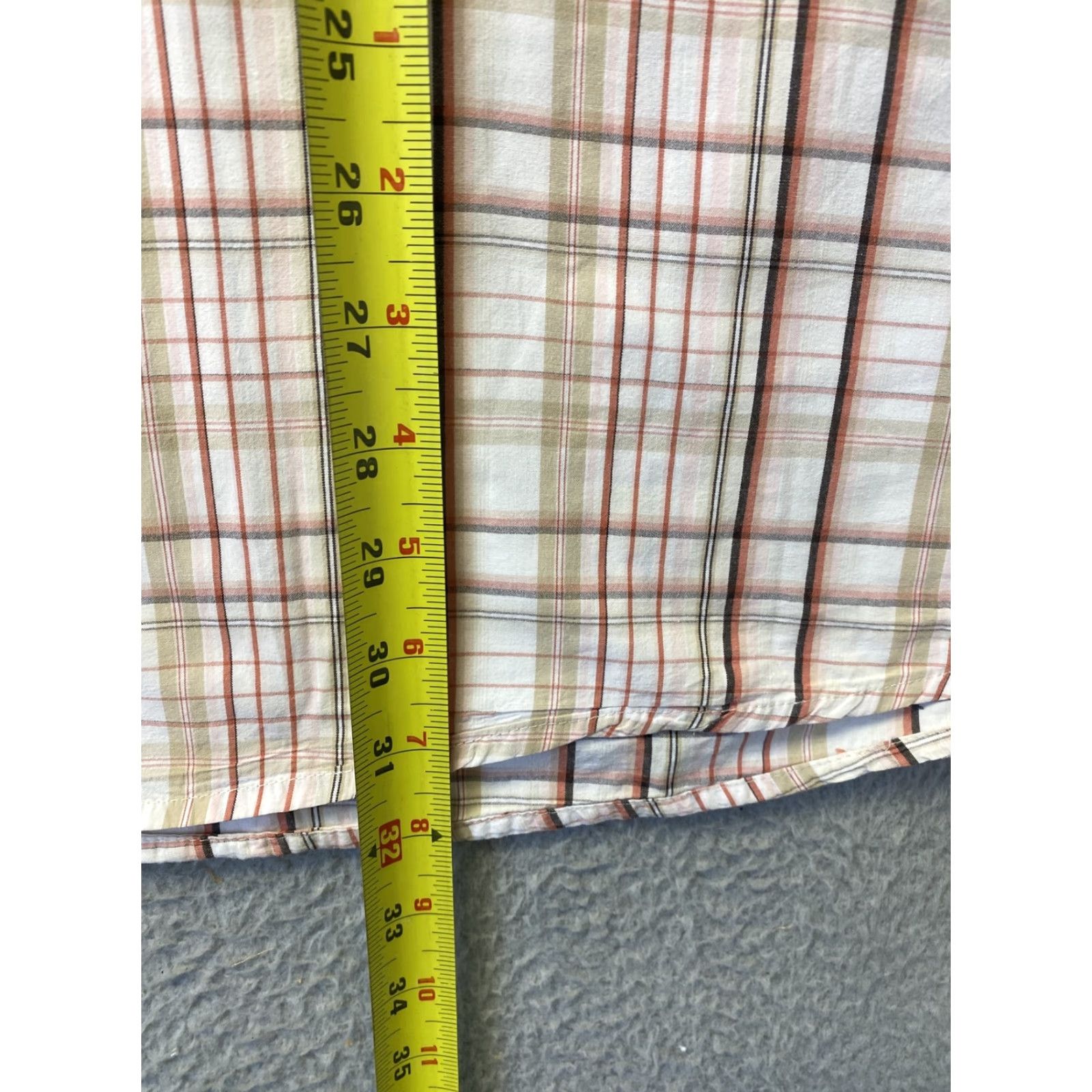 Alife Sonoma Life & Style Mens XLT Plaid Short Sleeve Shirt Brown/ 96-23 Size US XL / EU 56 / 4 - 5 Thumbnail