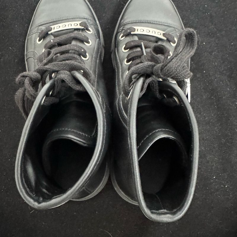 Gucci Gucci Black Casual High-Top Sneakers - Size US 5 / EU 37 - 9 Thumbnail