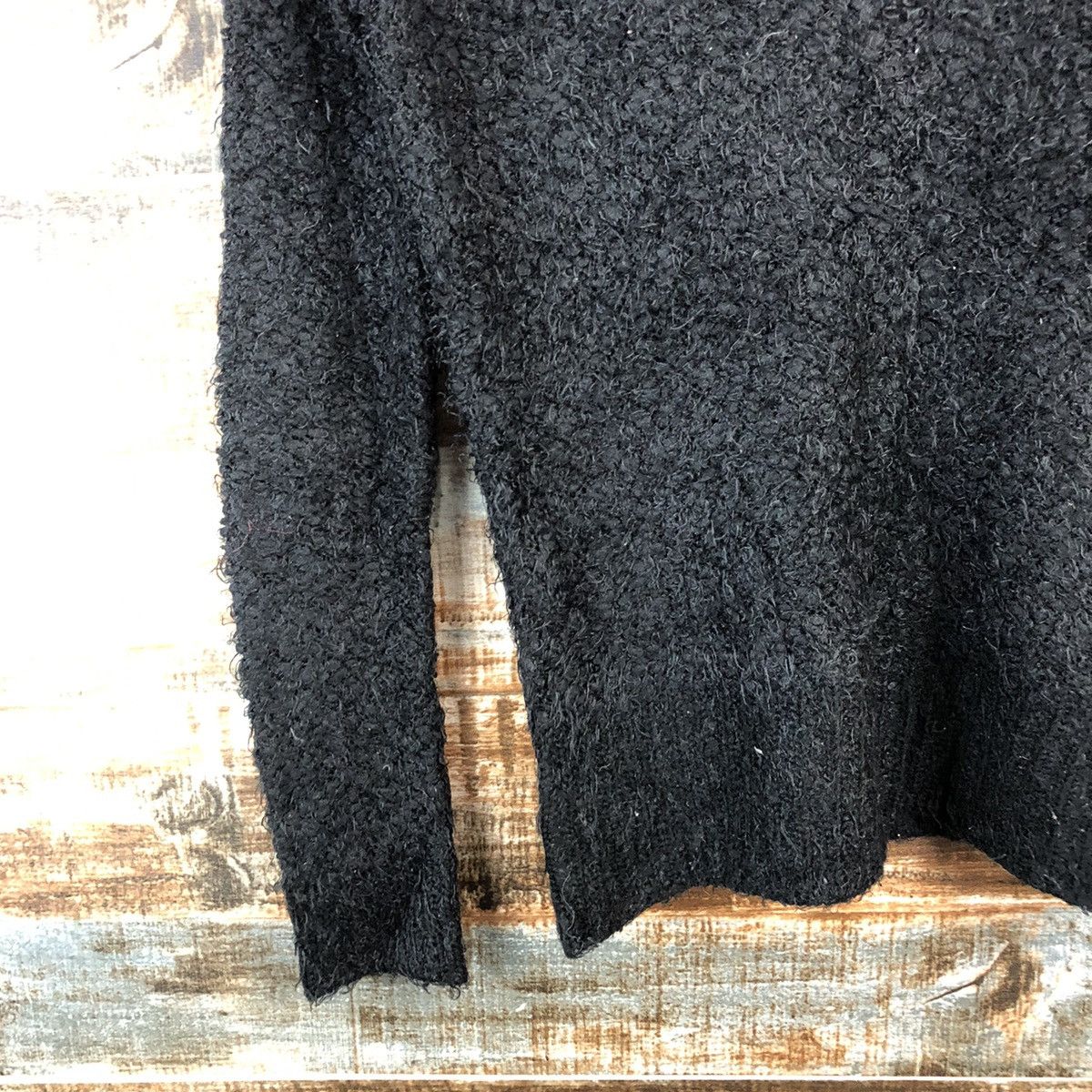 Japanese Brand DL Almost Famous Black Mohair Knitwear #C430 Size M / US 6-8 / IT 42-44 - 7 Thumbnail