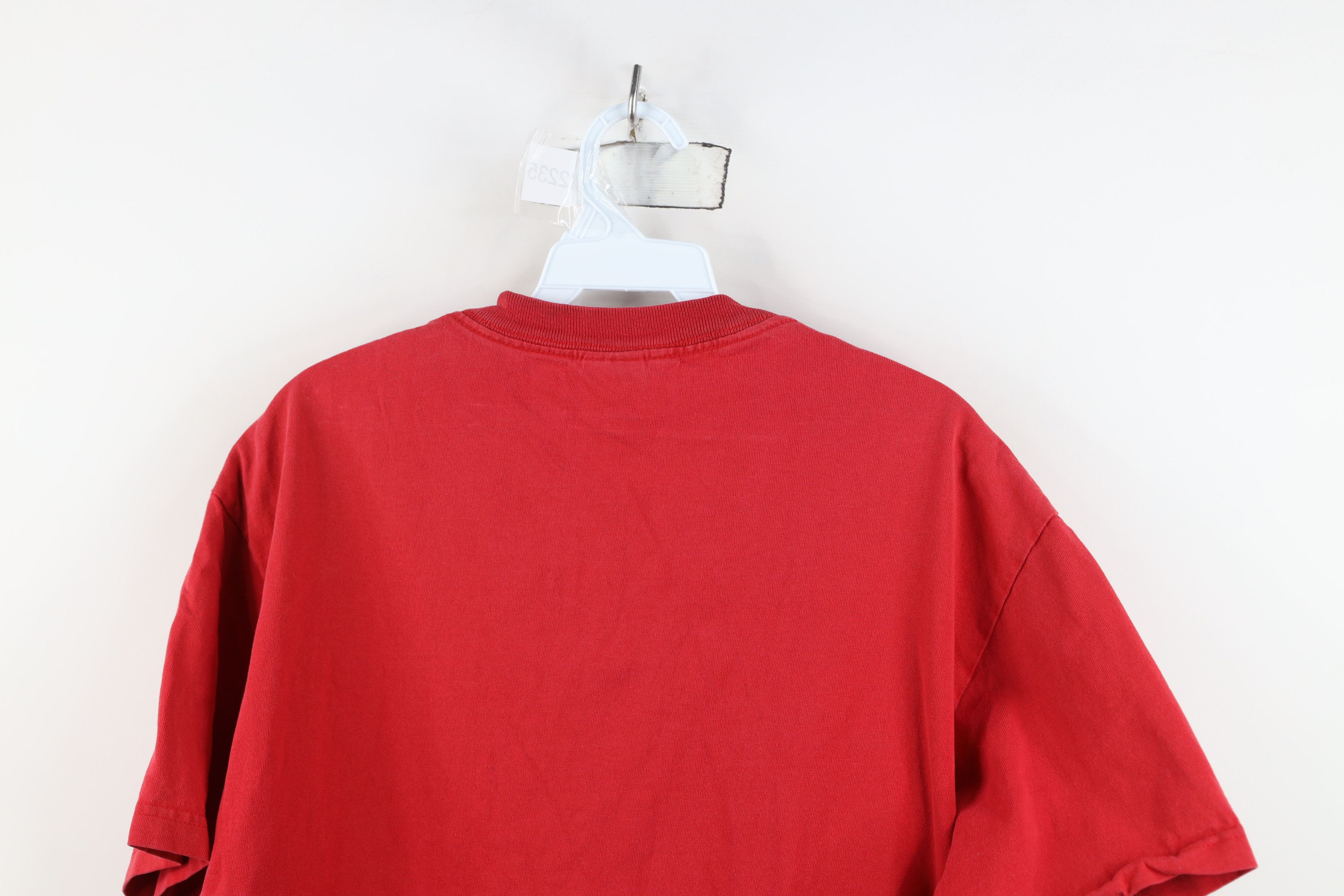 Vintage Vintage 90s Y2K Streetwear Alaska Moose Bear T-Shirt Red Size US L / EU 52-54 / 3 - 13 Thumbnail