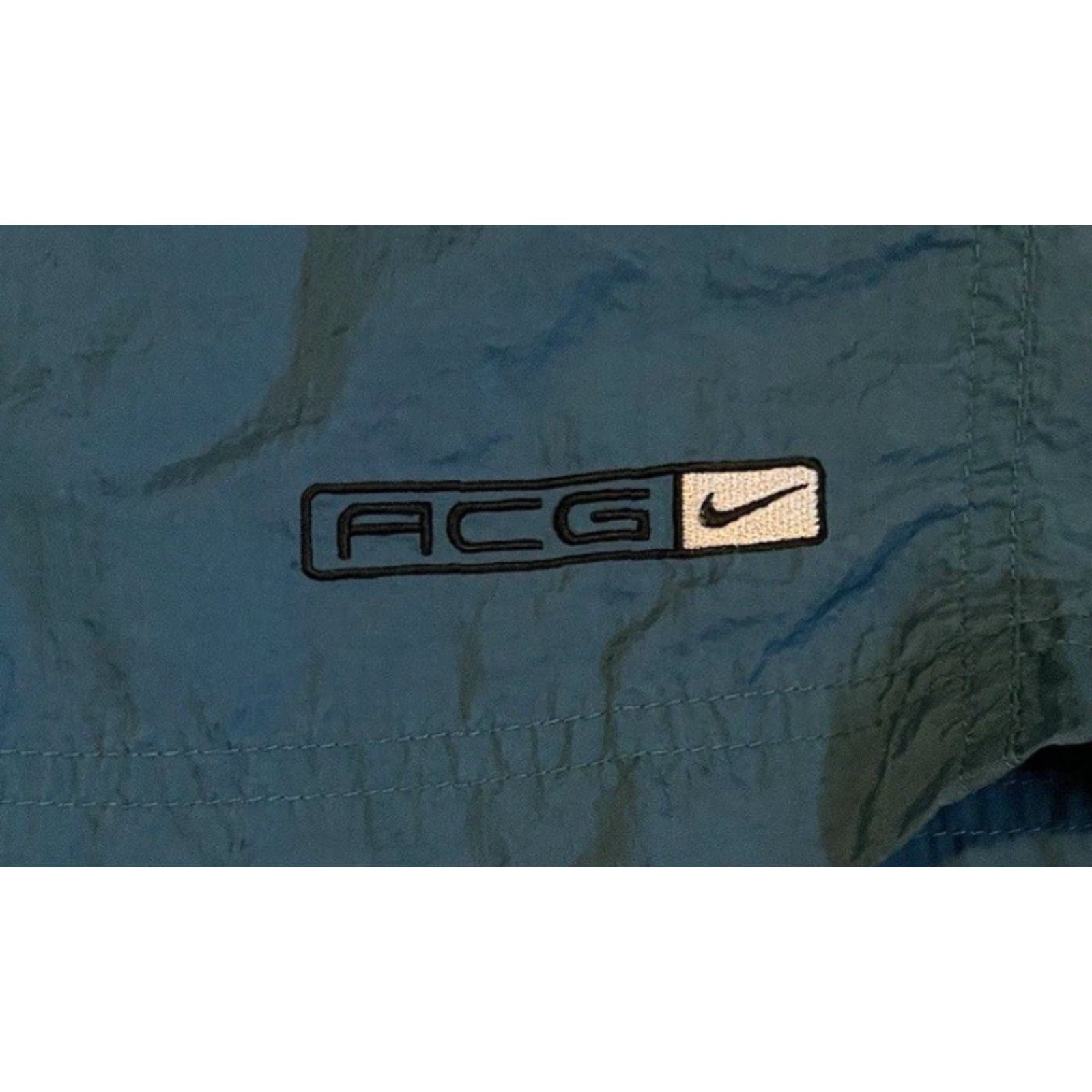 Nike VINTAGE Nike ACG Board Shorts XL Blue 90s Surf Beach Sports Swim Trunks Mens Size US 36 / EU 52 - 2 Thumbnail