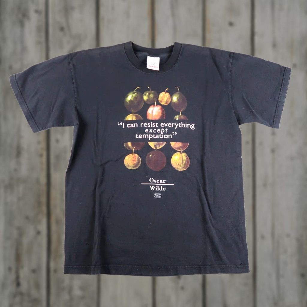 Vintage Vintage Oscar Wilde Quotes Irish Poet T Shirt Mens Size L Black 90s Vintage Tee Size US L / EU 52-54 / 3 - 1 Thumbnail