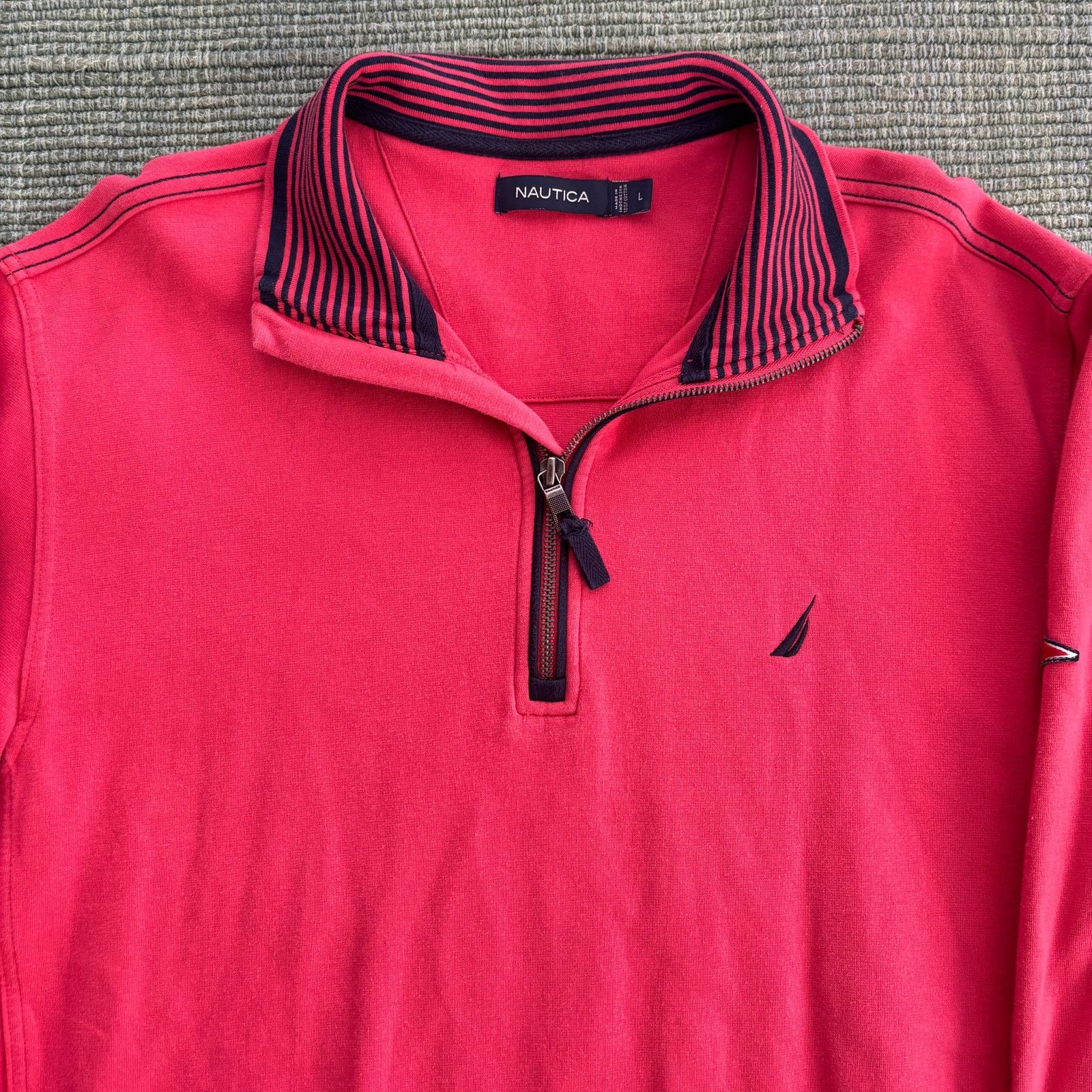Nautica Pink cotton nautica long sleeve collared henley shirt size L Size US L / EU 52-54 / 3 - 2 Thumbnail