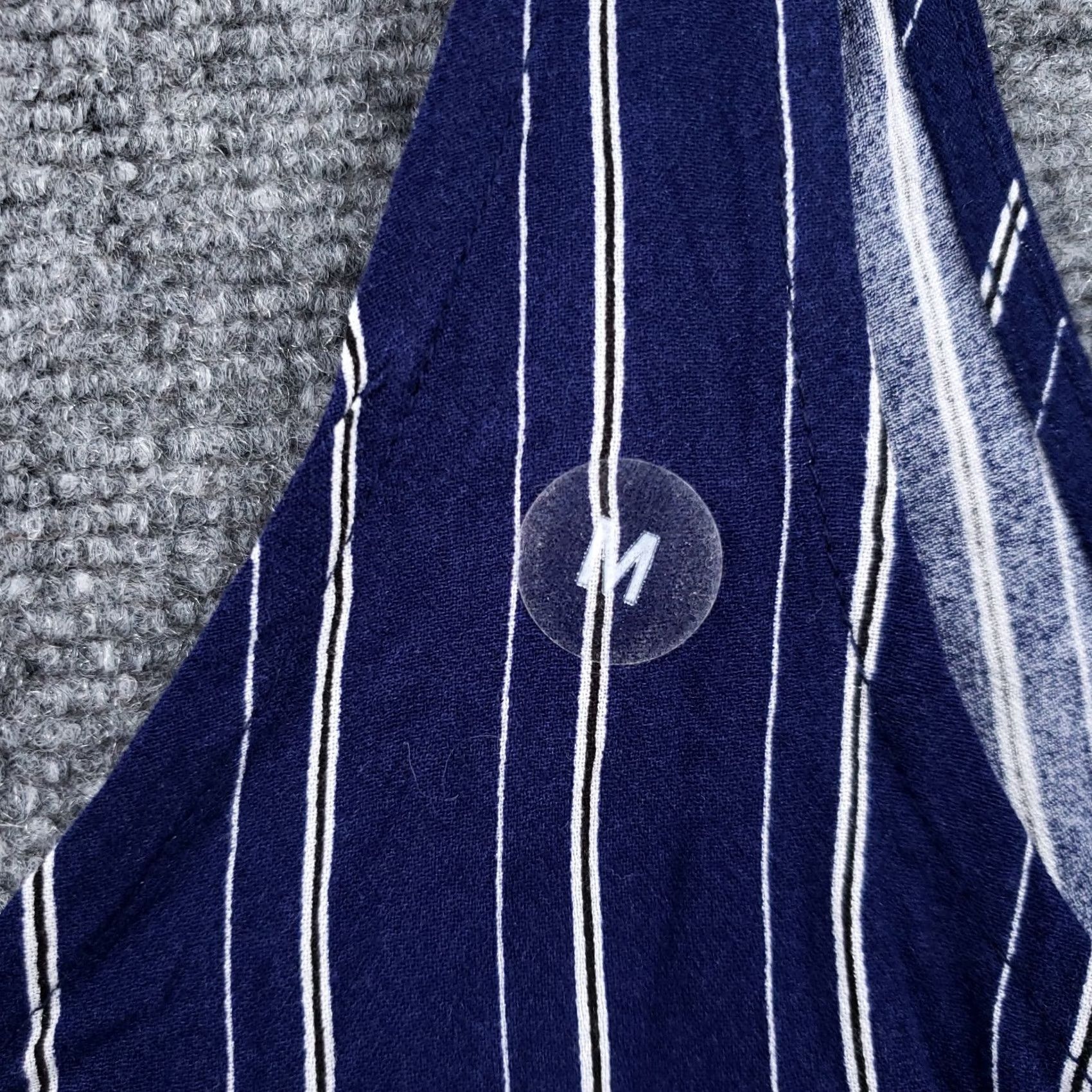 Pacsun Pacsun Top Womens M Medium Blue White Striped Tank Cropped Sleeveless Shirt Womens M Blue Striped Tank Size M / US 6-8 / IT 42-44 - 7 Thumbnail