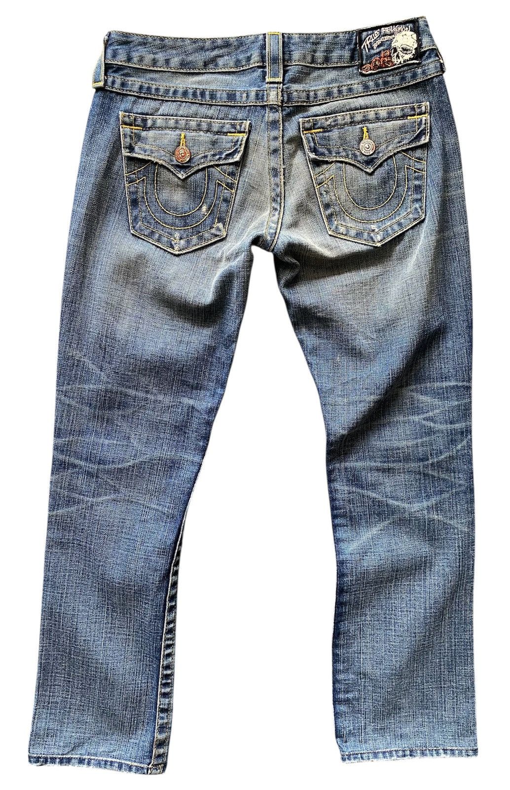 True Religion True Religion Distressed Denim Jeans – Blue Wash Size 28" / US 6 / IT 42 - 3 Thumbnail