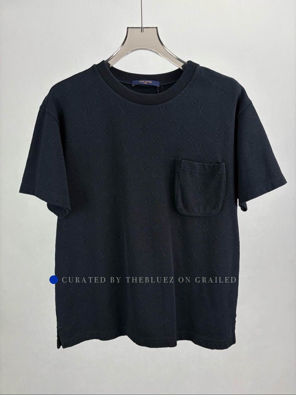 Louis Vuitton Black Short Sleeve Textured Pocket T-Shirt Size US M / EU 48-50 / 2 - 1 Thumbnail