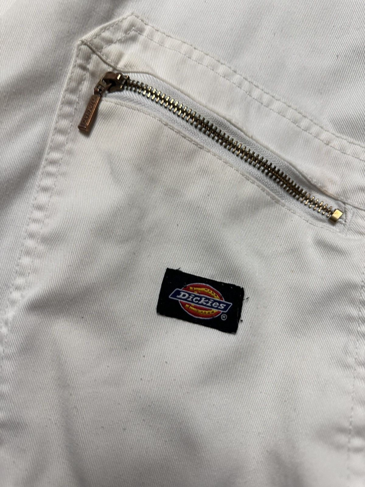 Dickies × Vintage Vintage Dickies overall streetwear size XL logo white denim Size US 36 / EU 52 - 3 Thumbnail