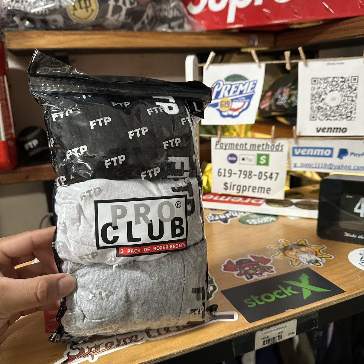 Fuck The Population FTP + PRO CLUB 3 PACK BOXER BRIEFS Size 34 - 2 Thumbnail