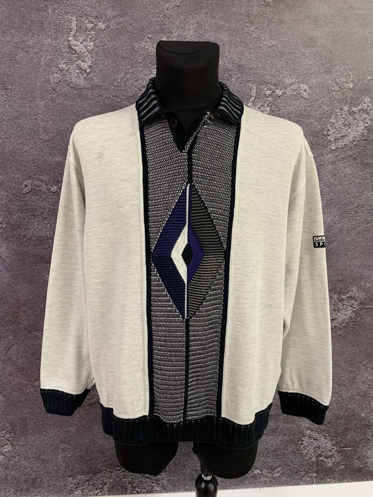 Vintage Carlo Calucci Sport Men's Knit Sweater XL size