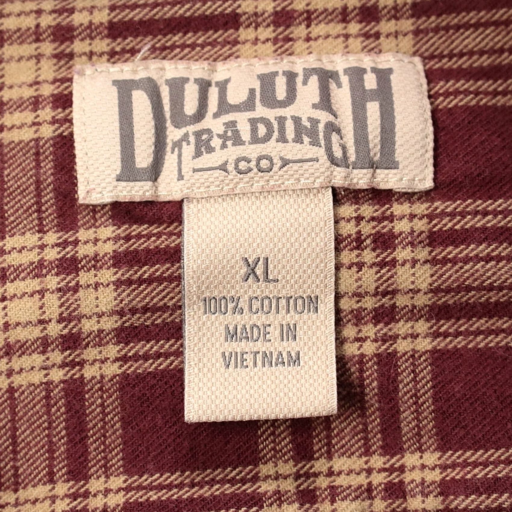 CO DULUTH TRADING CO Plaid Cotton Flannel Shirt XL workwear camp 00s y2k Mens Size US XL / EU 56 / 4 - 5 Thumbnail