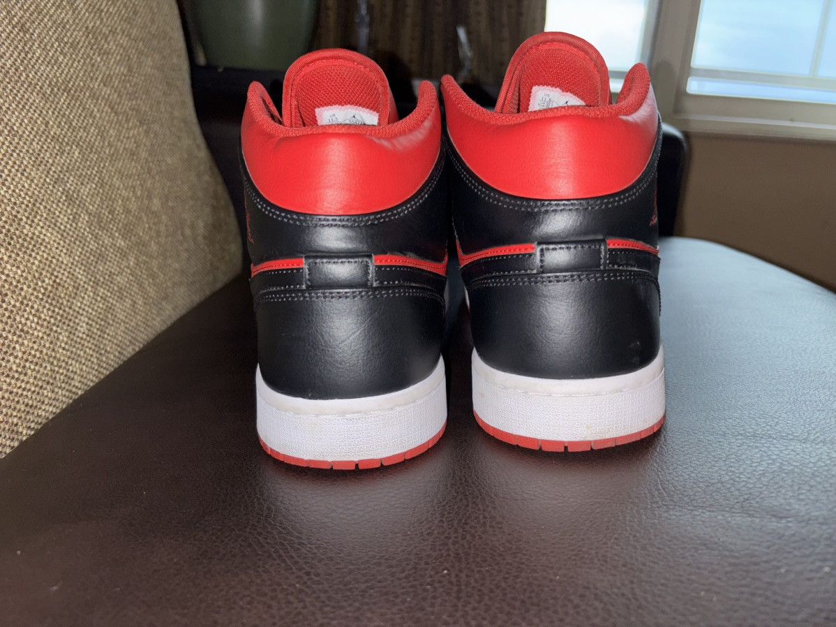 Jordan Brand Red And Black Air Jordan 1 Mid Size US 11.5 / EU 44-45 - 4 Thumbnail