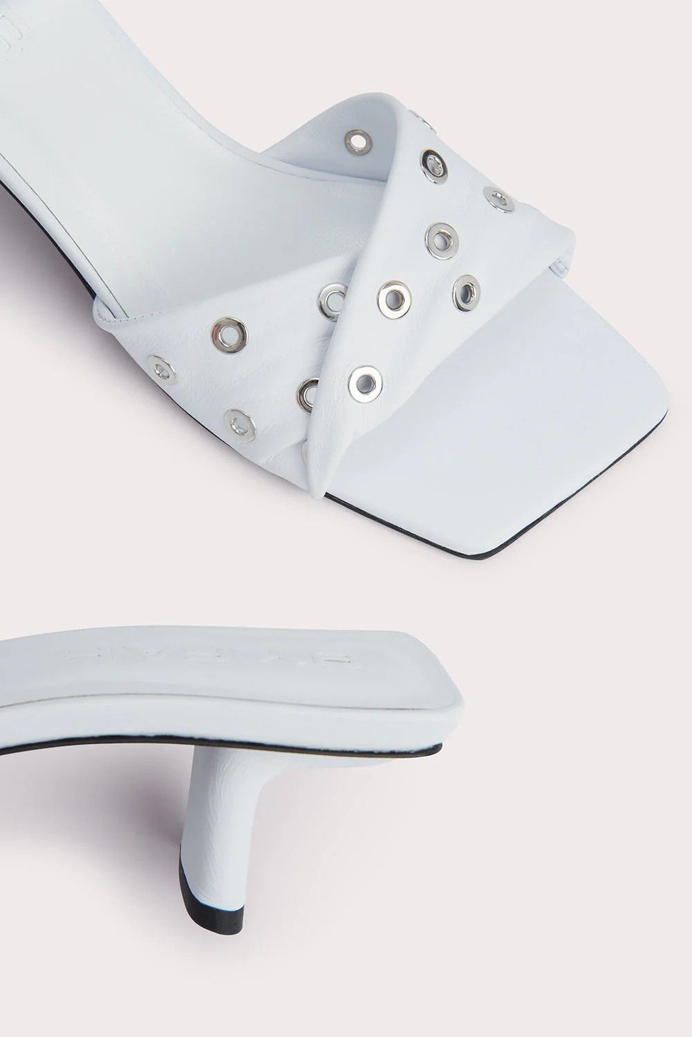 By Far o1mle0824 Rocco Nappa Leather and Eyelets in White Size US 7 / IT 37 - 3 Thumbnail