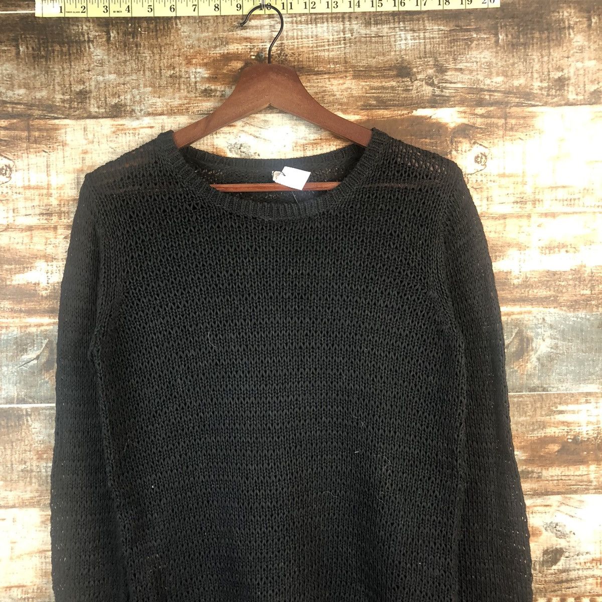Vintage DL Uniqlo crochet Black Knitwear #C547 Size M / US 6-8 / IT 42-44 - 2 Thumbnail