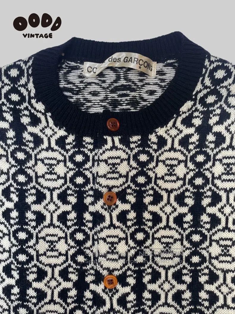 Comme des Garcons Comme Des Garcons Irregular Snowflake Knot Knit Cardigan Size S / US 4 / IT 40 - 3 Thumbnail