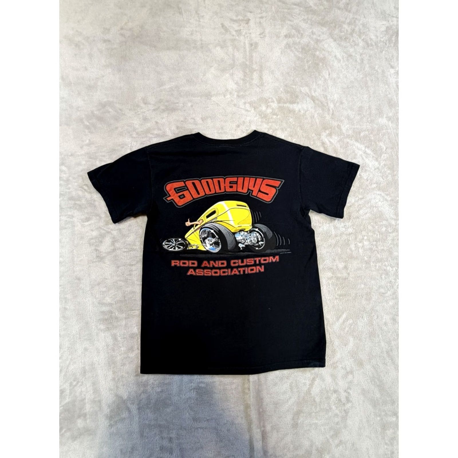 Vintage GoodGuys Rod and Custom Association T-Shirt Men Graphic Black Small Short Sleeve Crew Neck Cotton Size US S / EU 44-46 / 1 - 8 Thumbnail