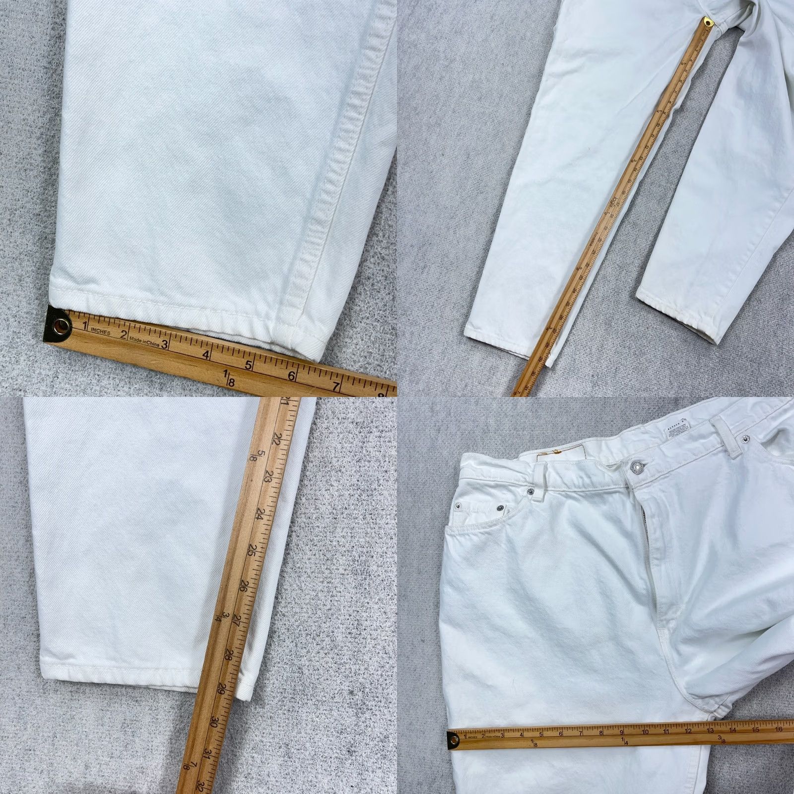 Levi's VINTAGE Levi's 550 Jeans Women 22W Relaxed Tapered 38x29 White Denim Baggy 80s 90s USA Mens Girls Womens Size 40" / US 18 - 8 Thumbnail