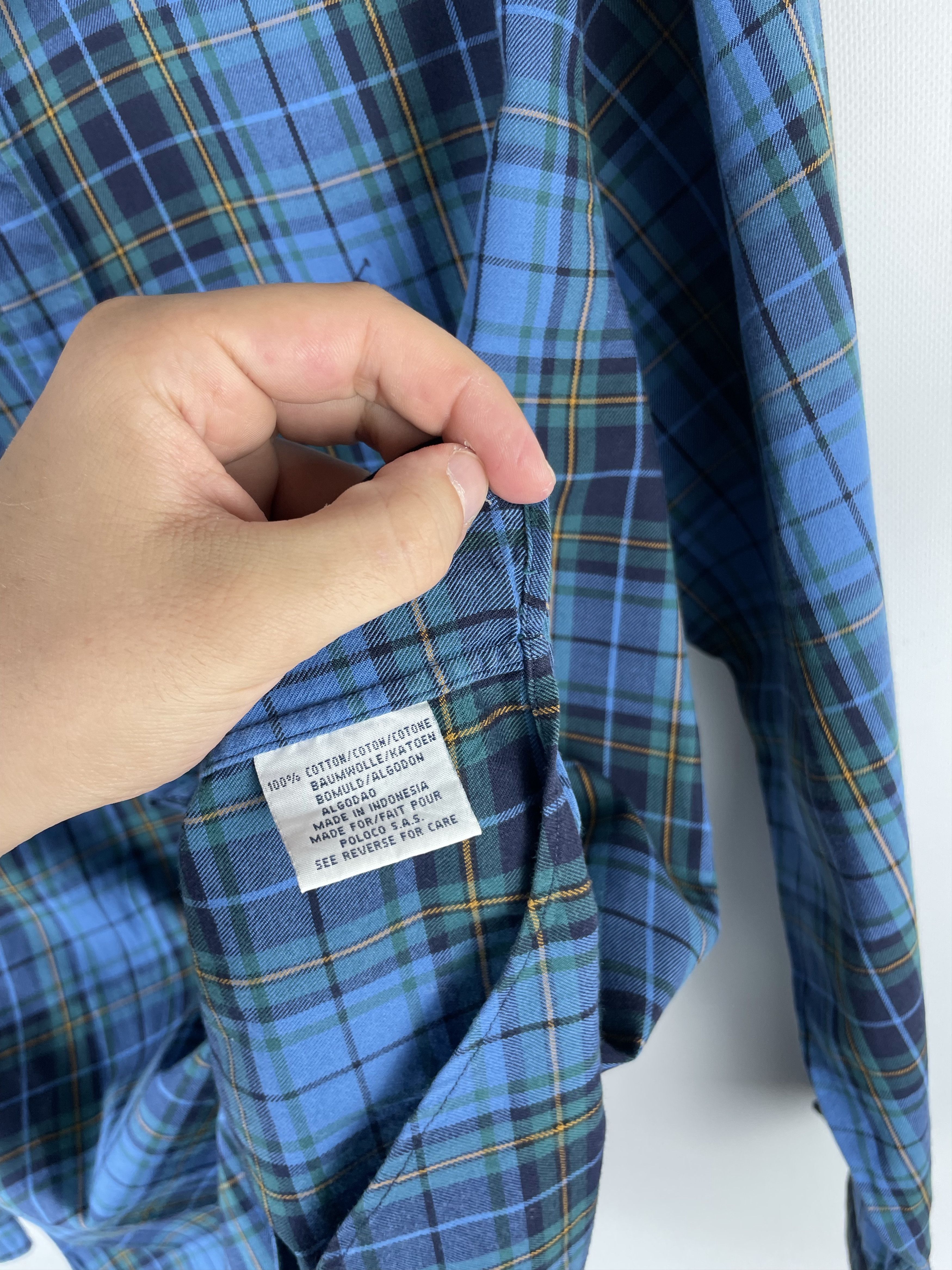 Flannel Flannel Polo Ralph Lauren Vintage Mens Shirt Size US L / EU 52-54 / 3 - 7 Thumbnail