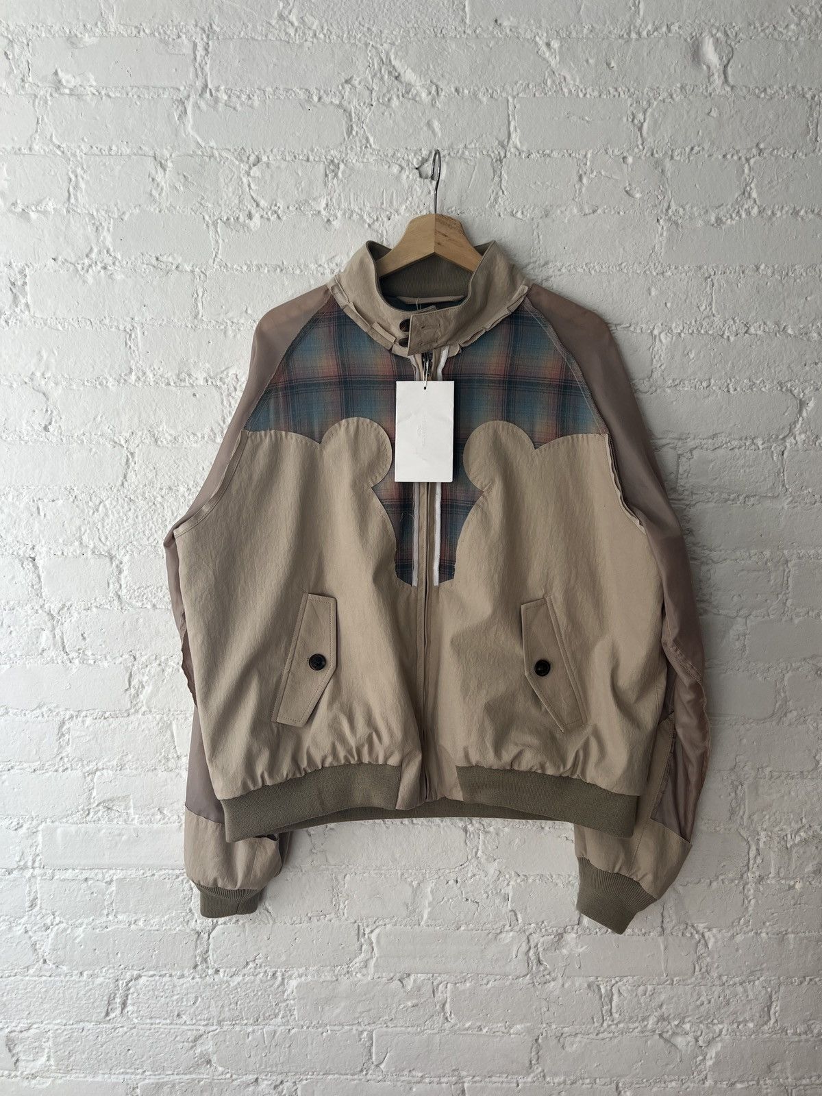 image of Maison Margiela x Pendleton Decortique Pendleton Yoke Western Bomber Jacket in Brown (Size Medium)