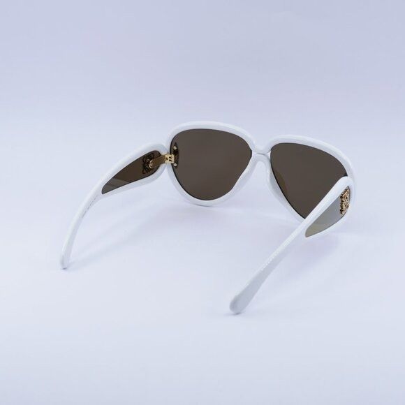 Loewe Loewe LW40132I 25G Sunglasses Shiny Ivory White Aviator Size ONE SIZE - 9 Thumbnail