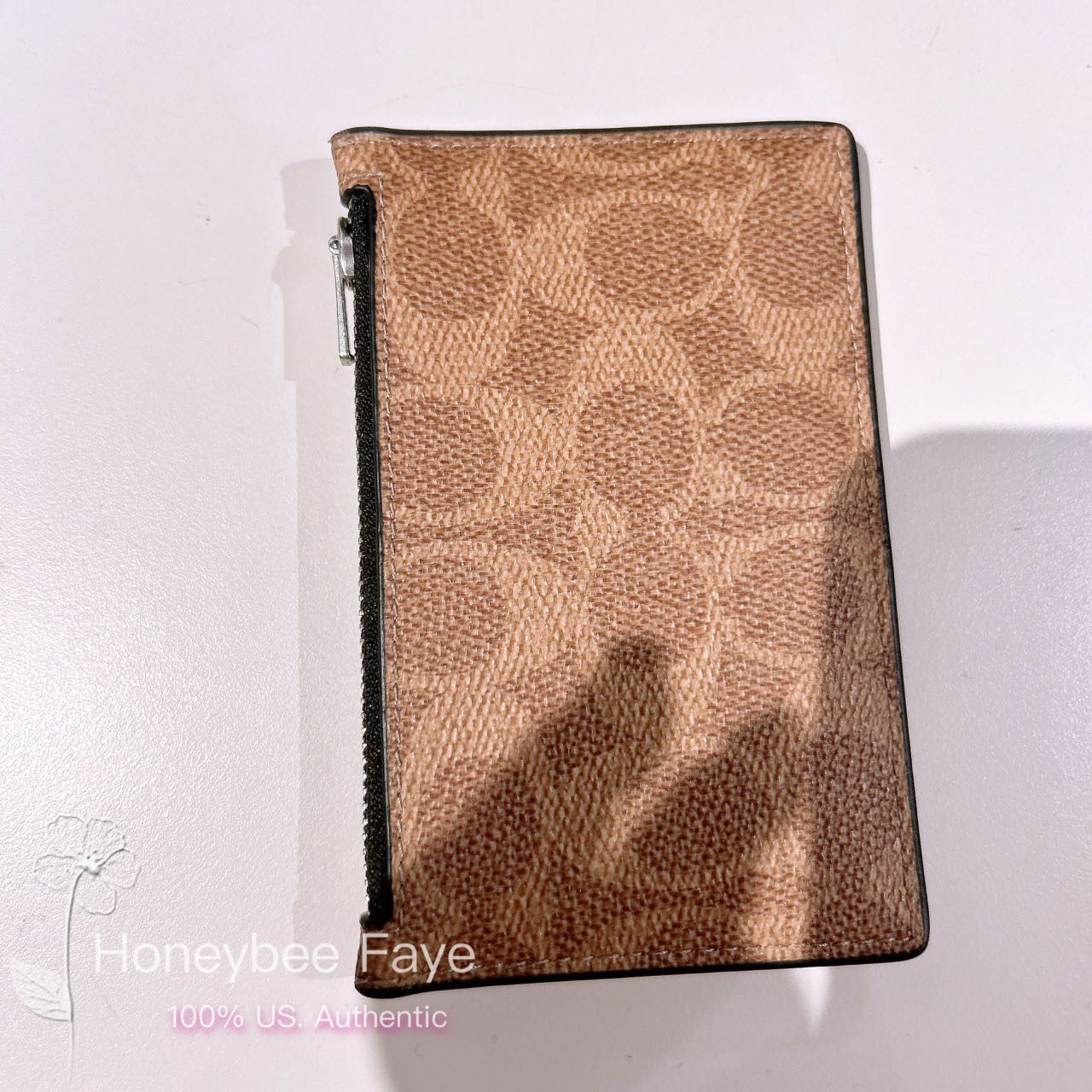 Coach Zip Card Case In Signature CV764 Size ONE SIZE - 6 Thumbnail